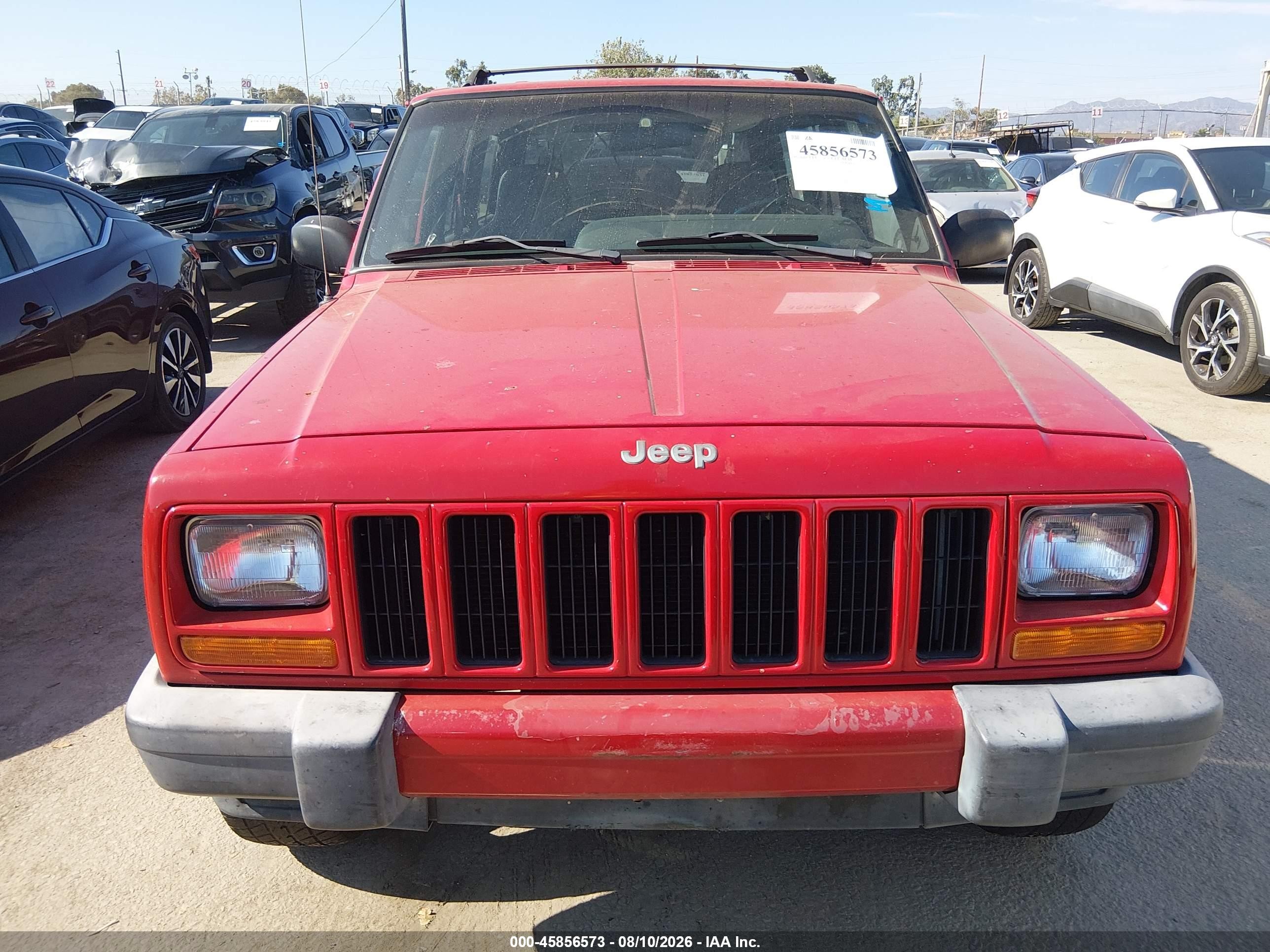 2001 Jeep Cherokee Sport Red vin: 1J4FT48S01L593352