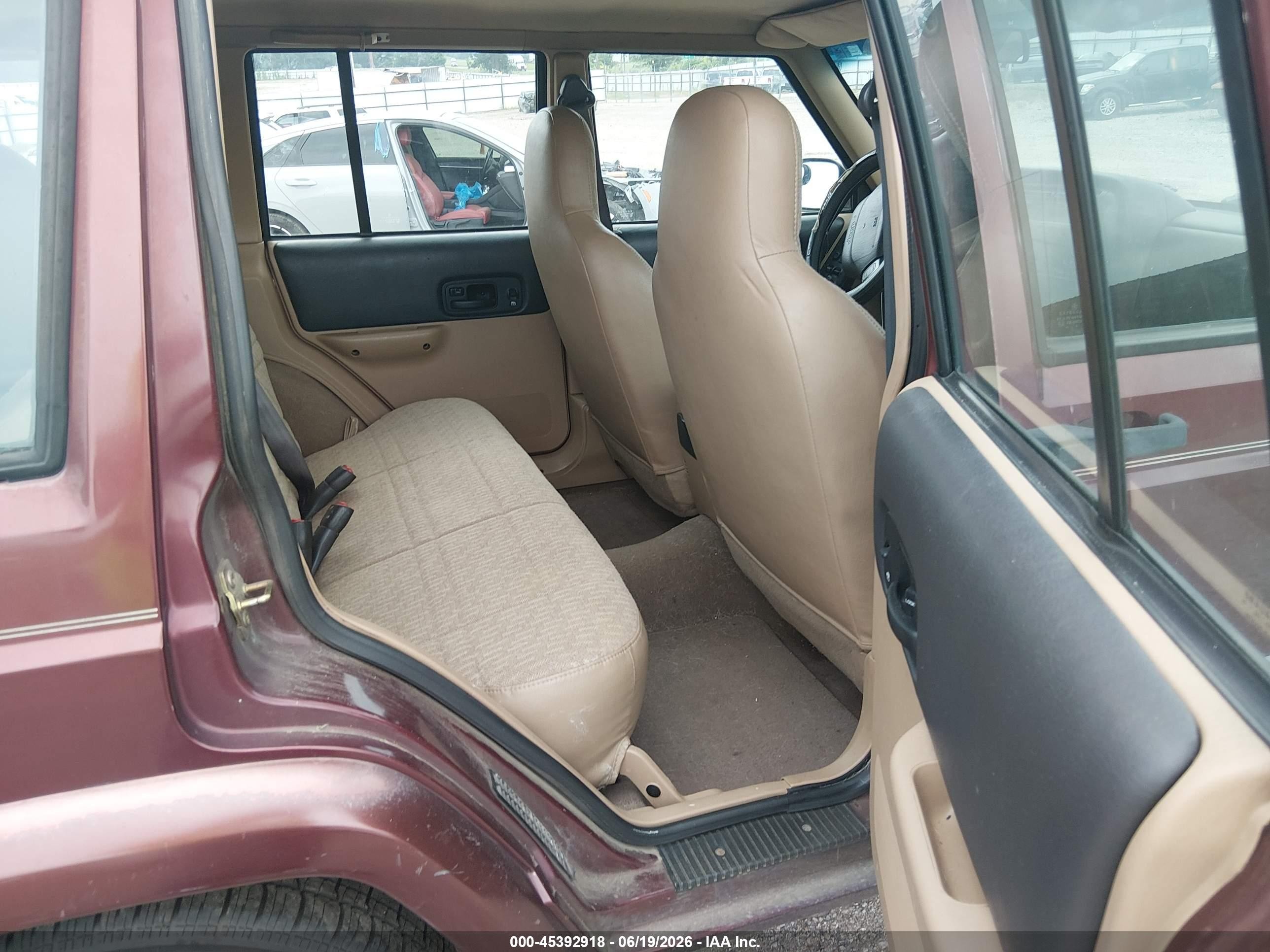 2001 Jeep Cherokee Sport Burgundy vin: 1J4FT48S01L615088