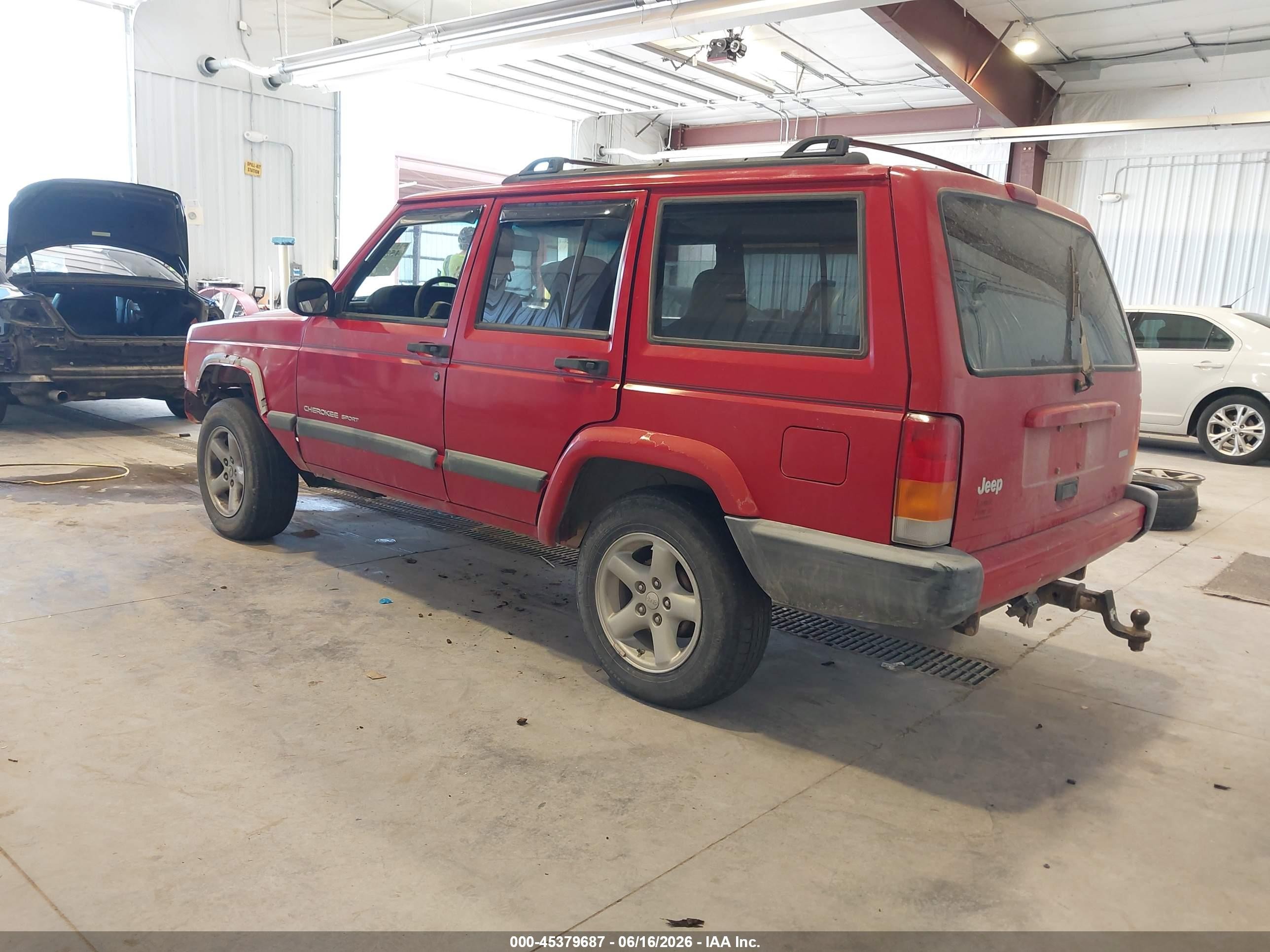 2000 Jeep Cherokee Sport Red vin: 1J4FT48S0YL117046