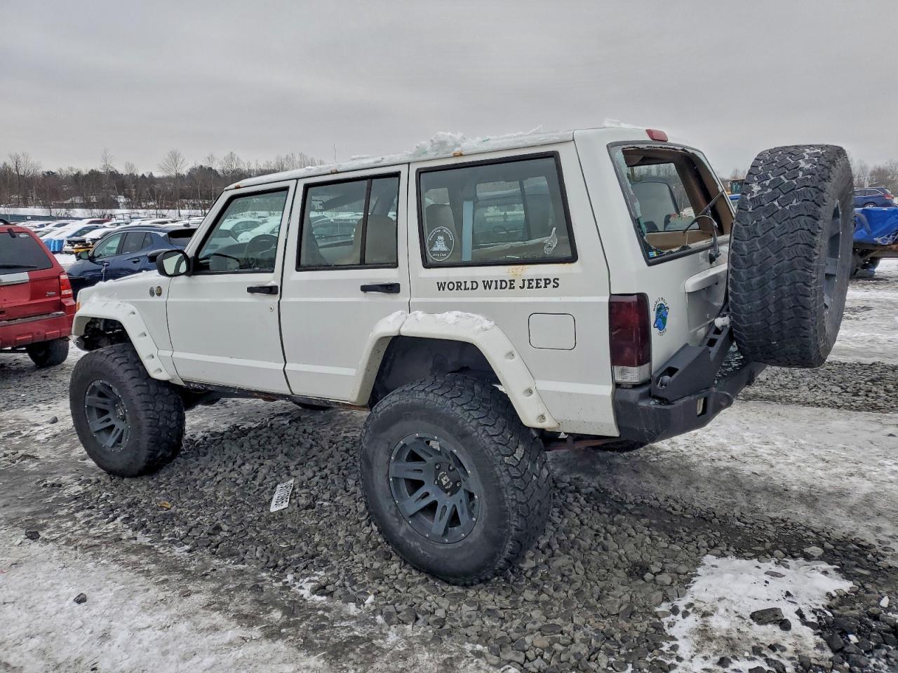 2001 Jeep Cherokee Sport White vin: 1J4FT48S11L548565