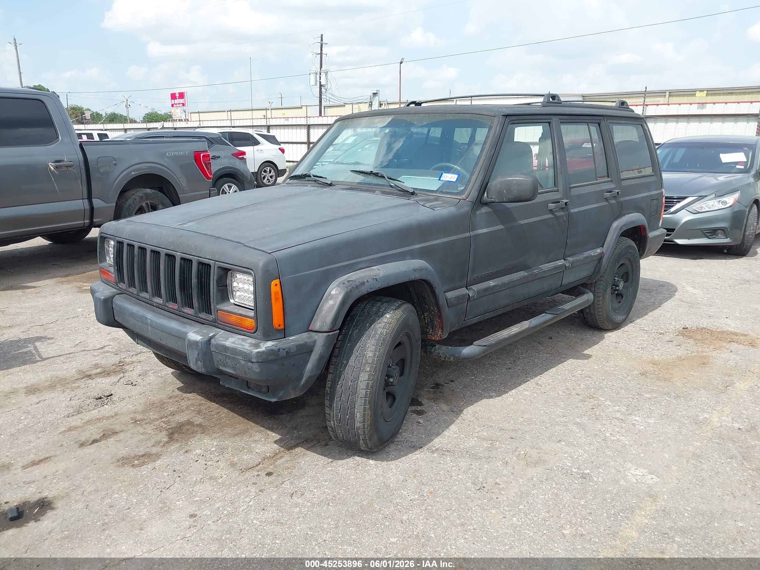 2001 Jeep Cherokee Sport Серый vin: 1J4FT48S21L559736
