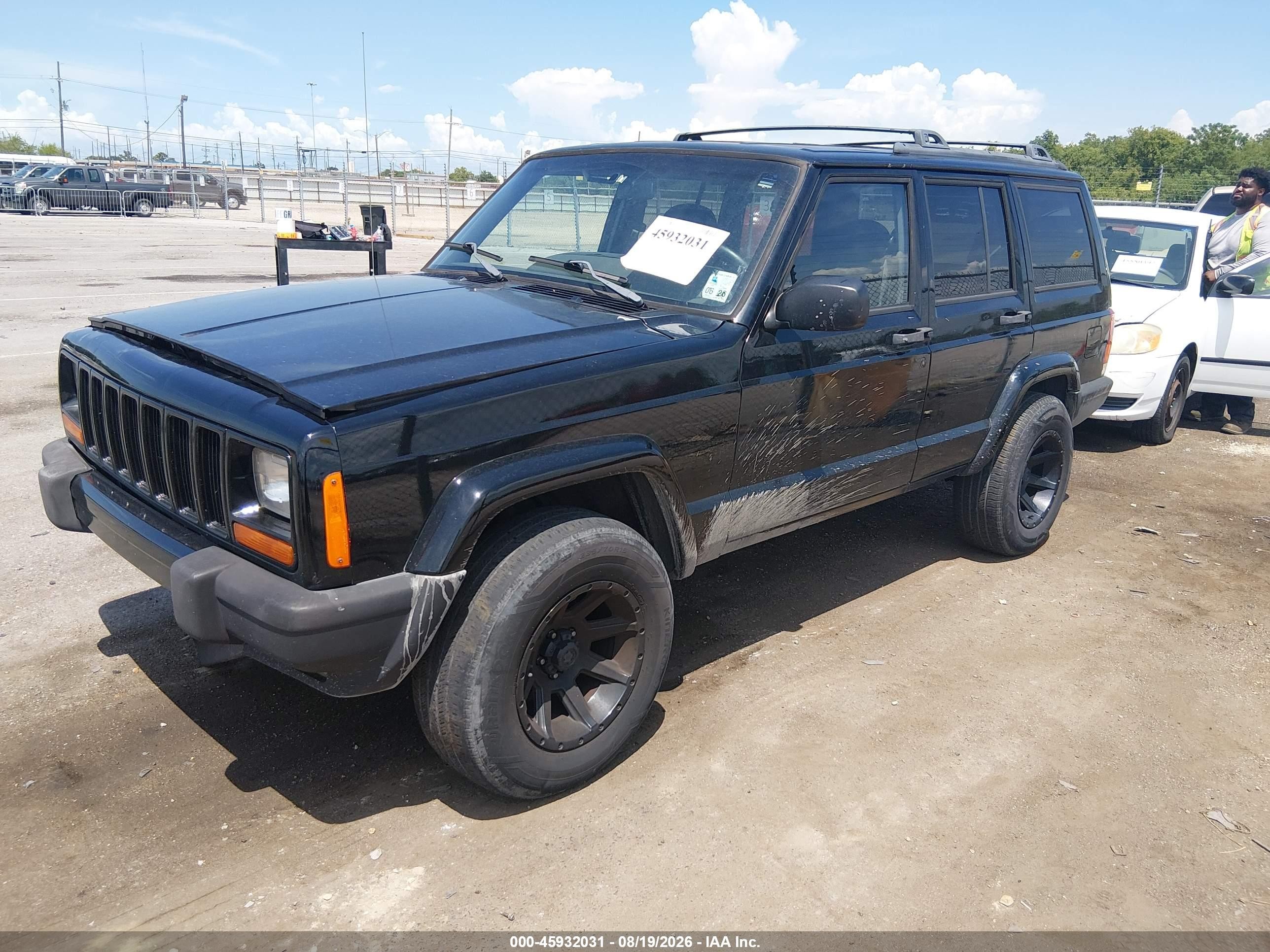 2001 Jeep Cherokee Sport Black vin: 1J4FT48S31L608717