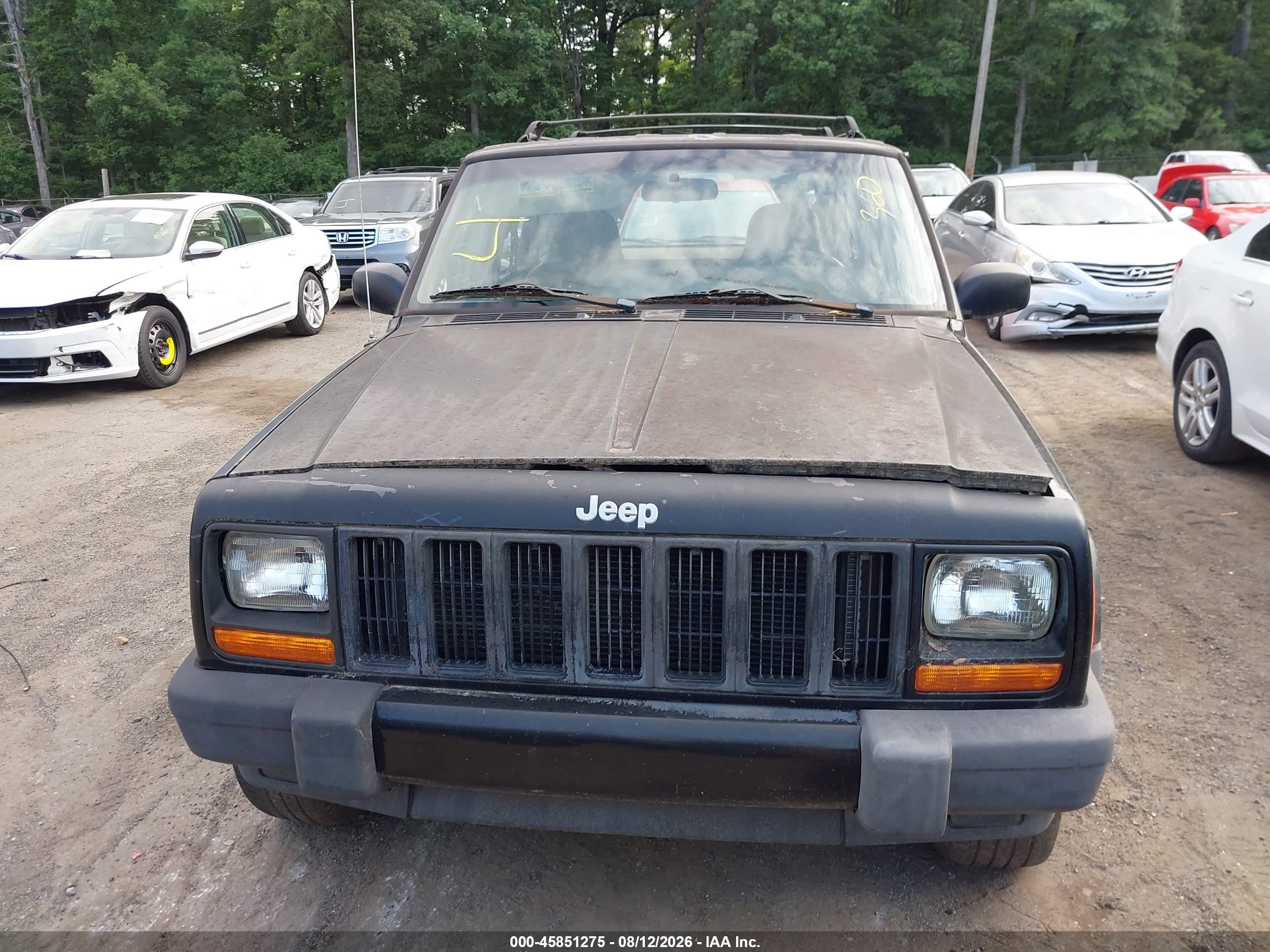 2001 Jeep Cherokee Sport Черный vin: 1J4FT48S41L562718
