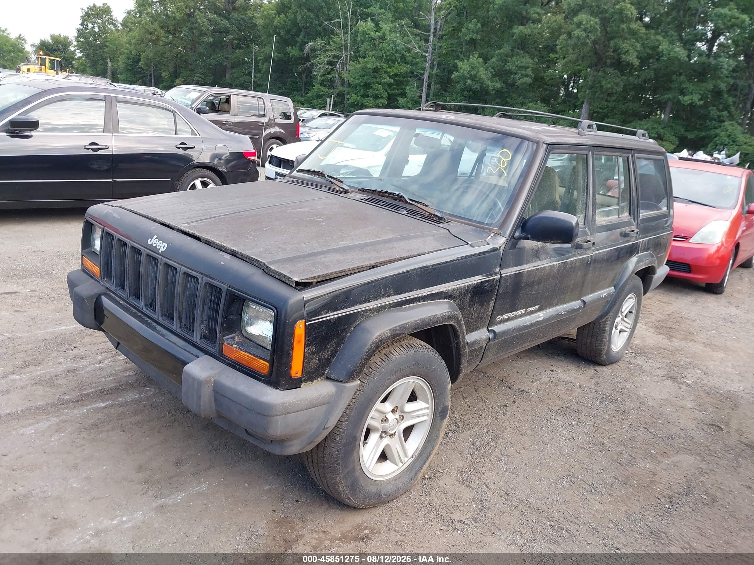 2001 Jeep Cherokee Sport Черный vin: 1J4FT48S41L562718