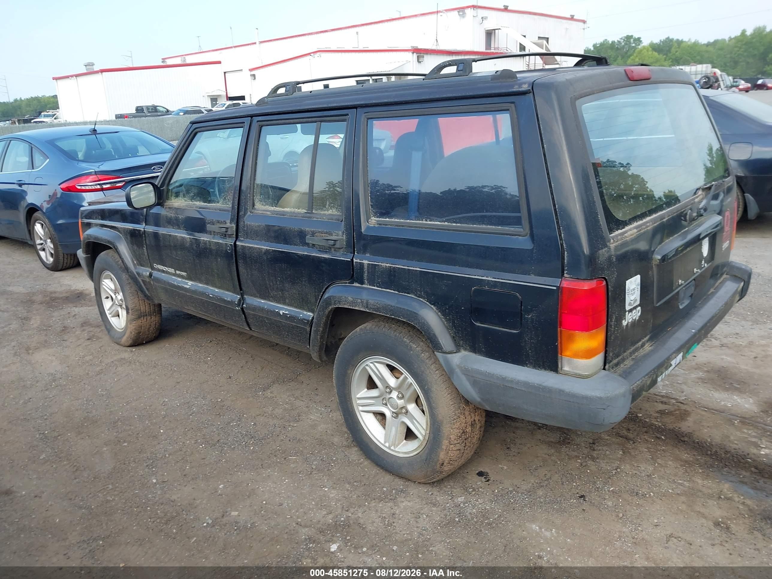2001 Jeep Cherokee Sport Черный vin: 1J4FT48S41L562718