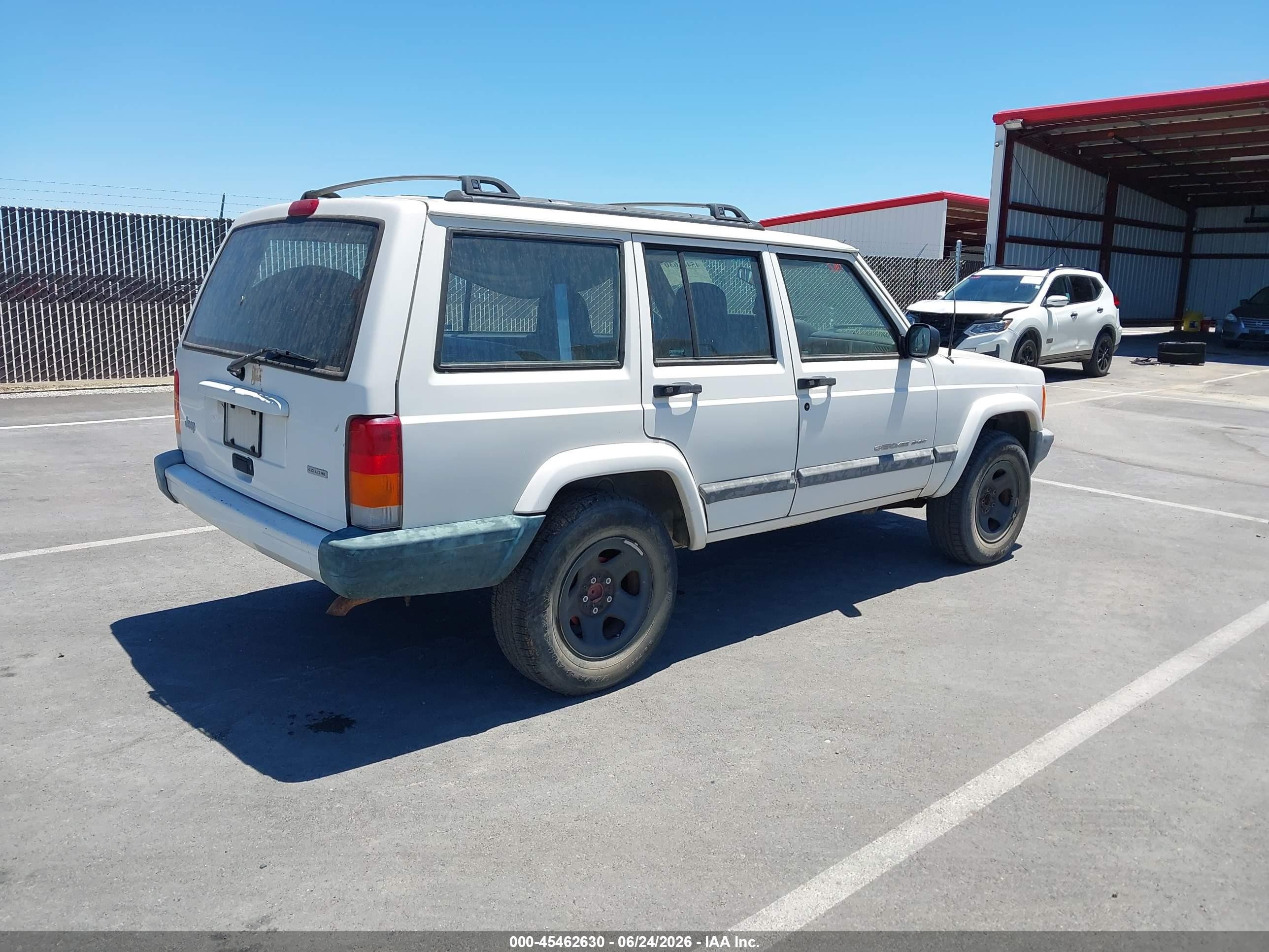 2001 Jeep Cherokee Sport White vin: 1J4FT48S61L550246