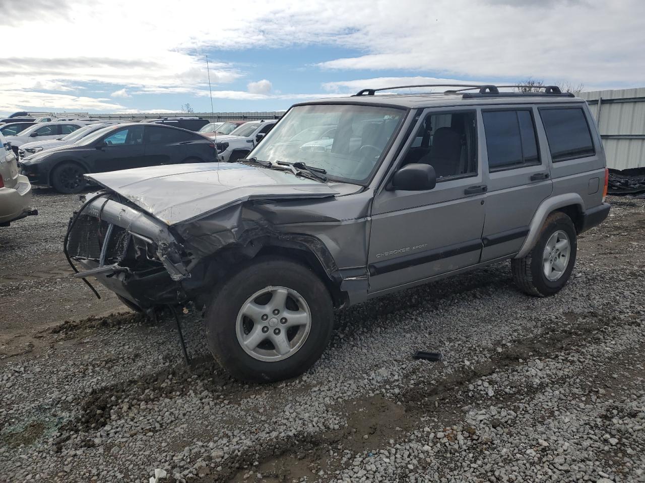 2000 Jeep Cherokee Sport Серый vin: 1J4FT48S7YL181665