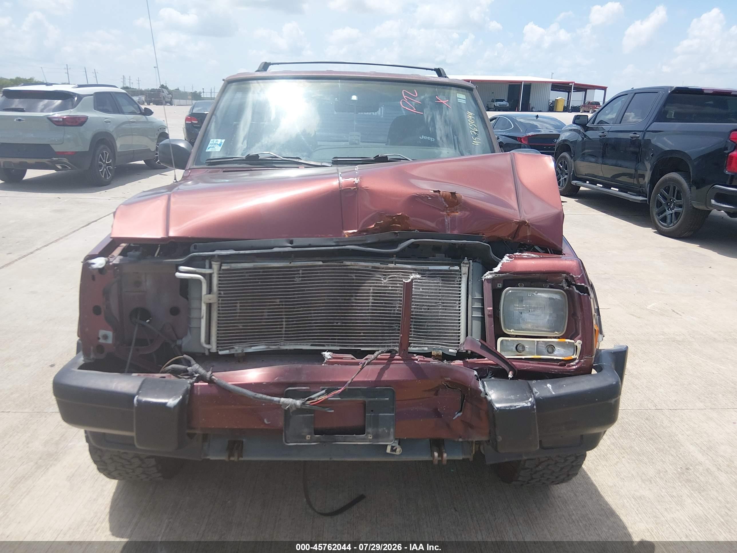 2000 Jeep Cherokee Sport Maroon vin: 1J4FT48S8YL197180