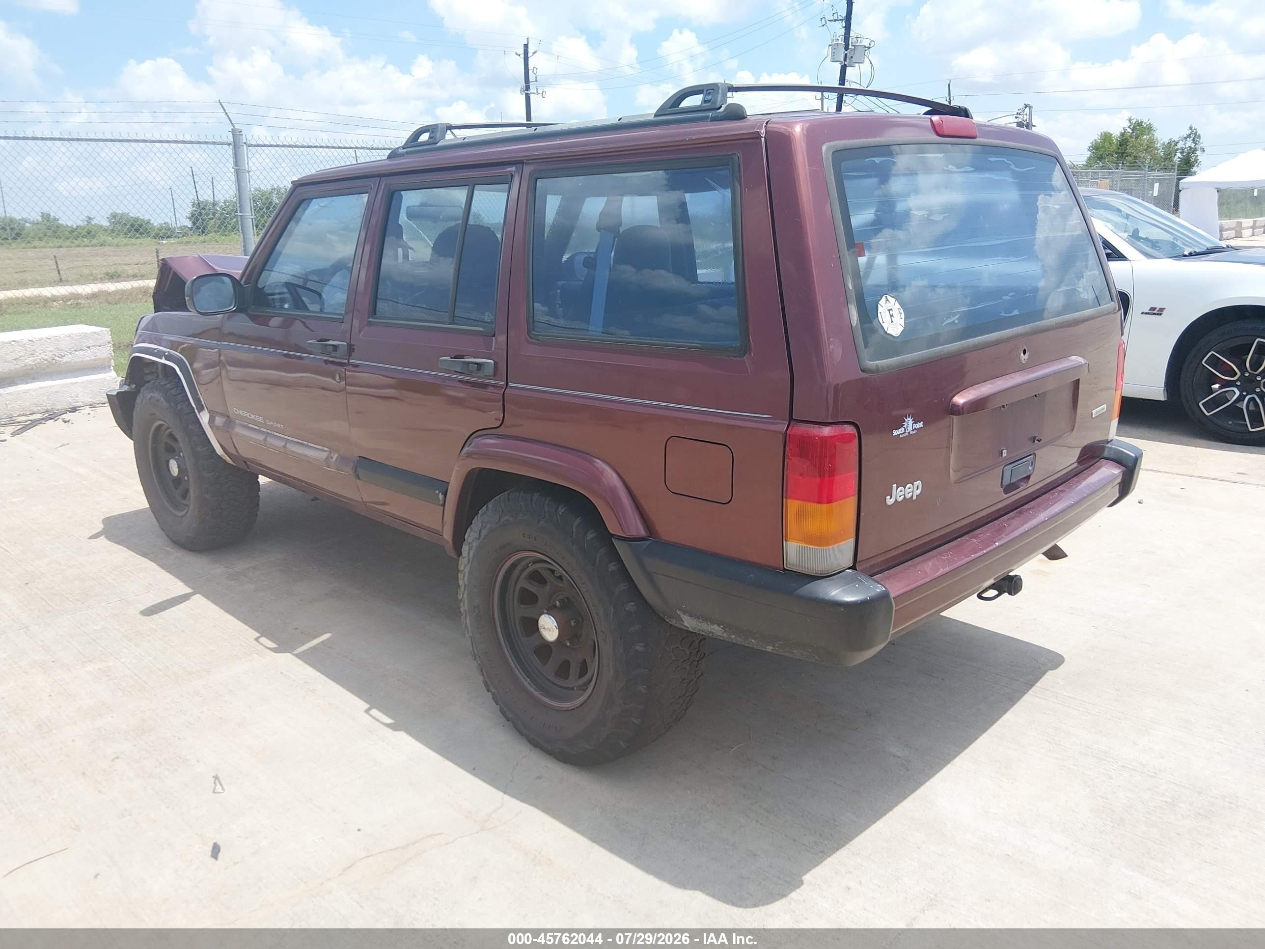 2000 Jeep Cherokee Sport Maroon vin: 1J4FT48S8YL197180