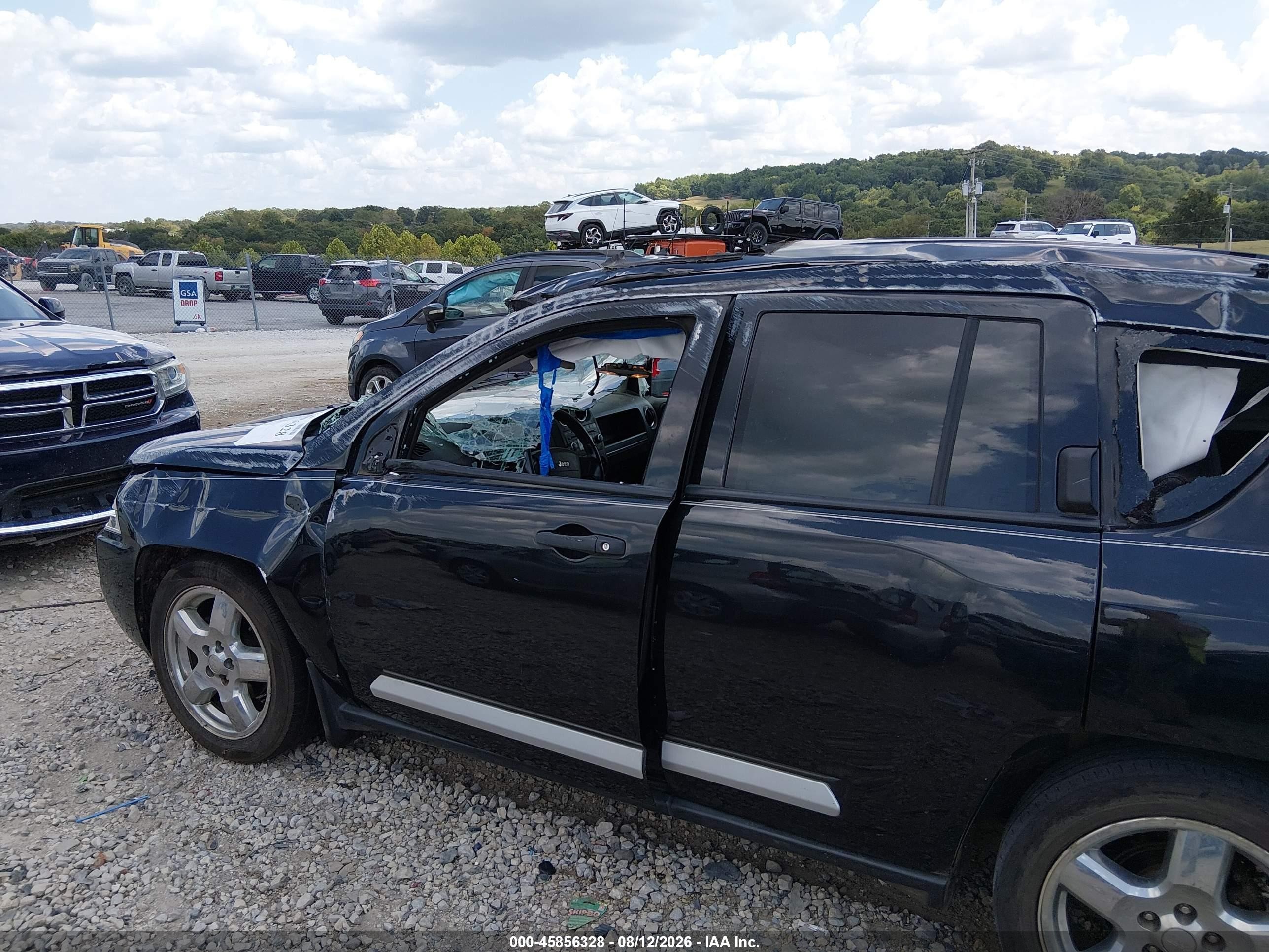 2009 Jeep Compass Limited Black vin: 1J4FT57B69D121718