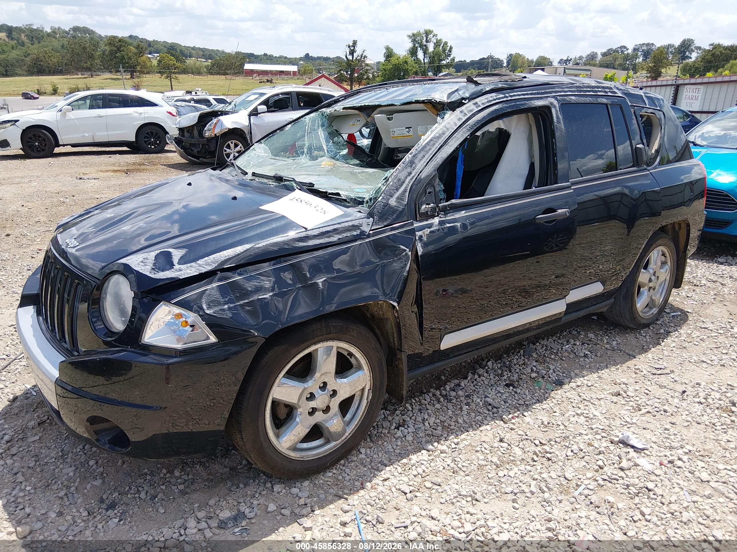 2009 Jeep Compass Limited Black vin: 1J4FT57B69D121718