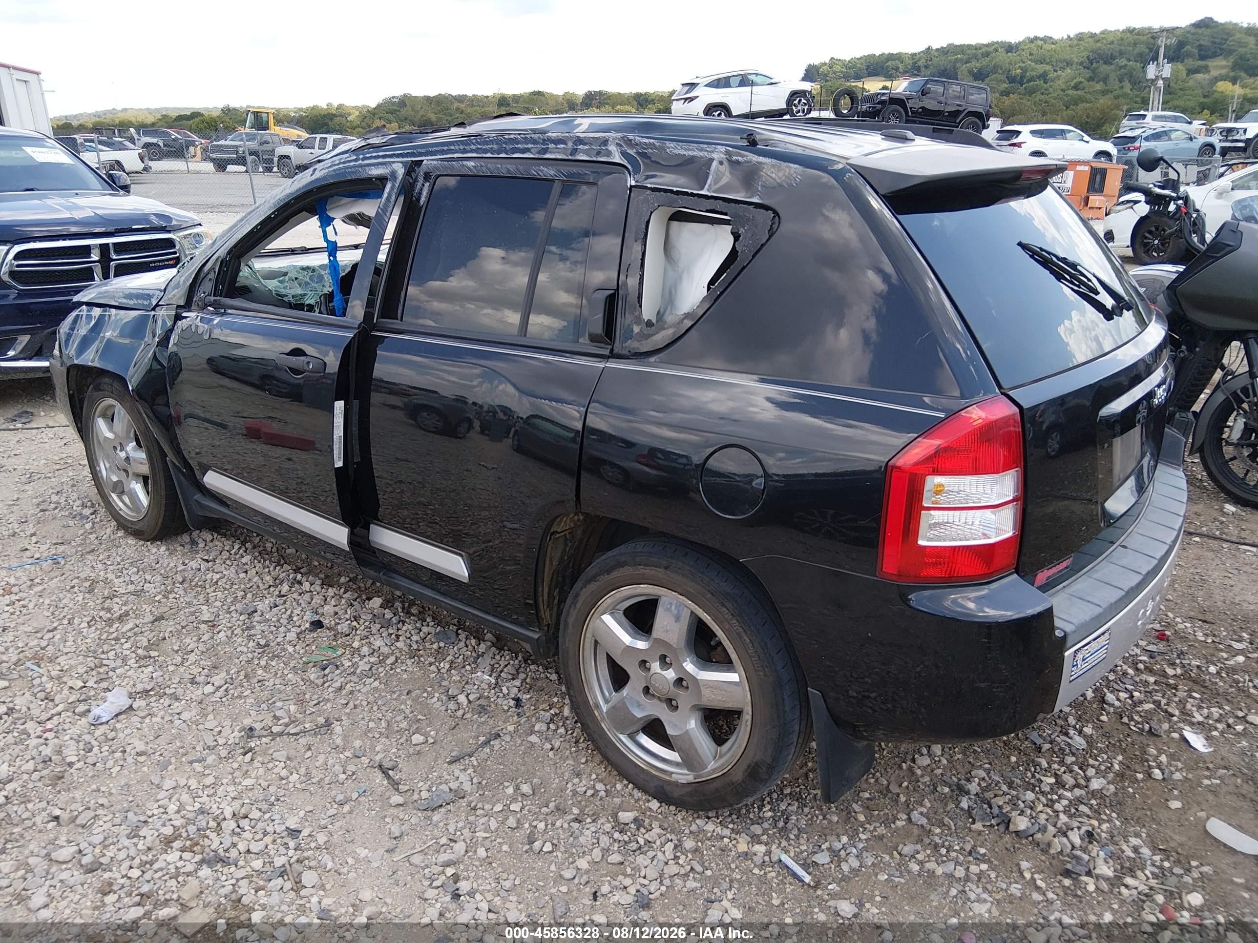 2009 Jeep Compass Limited Black vin: 1J4FT57B69D121718