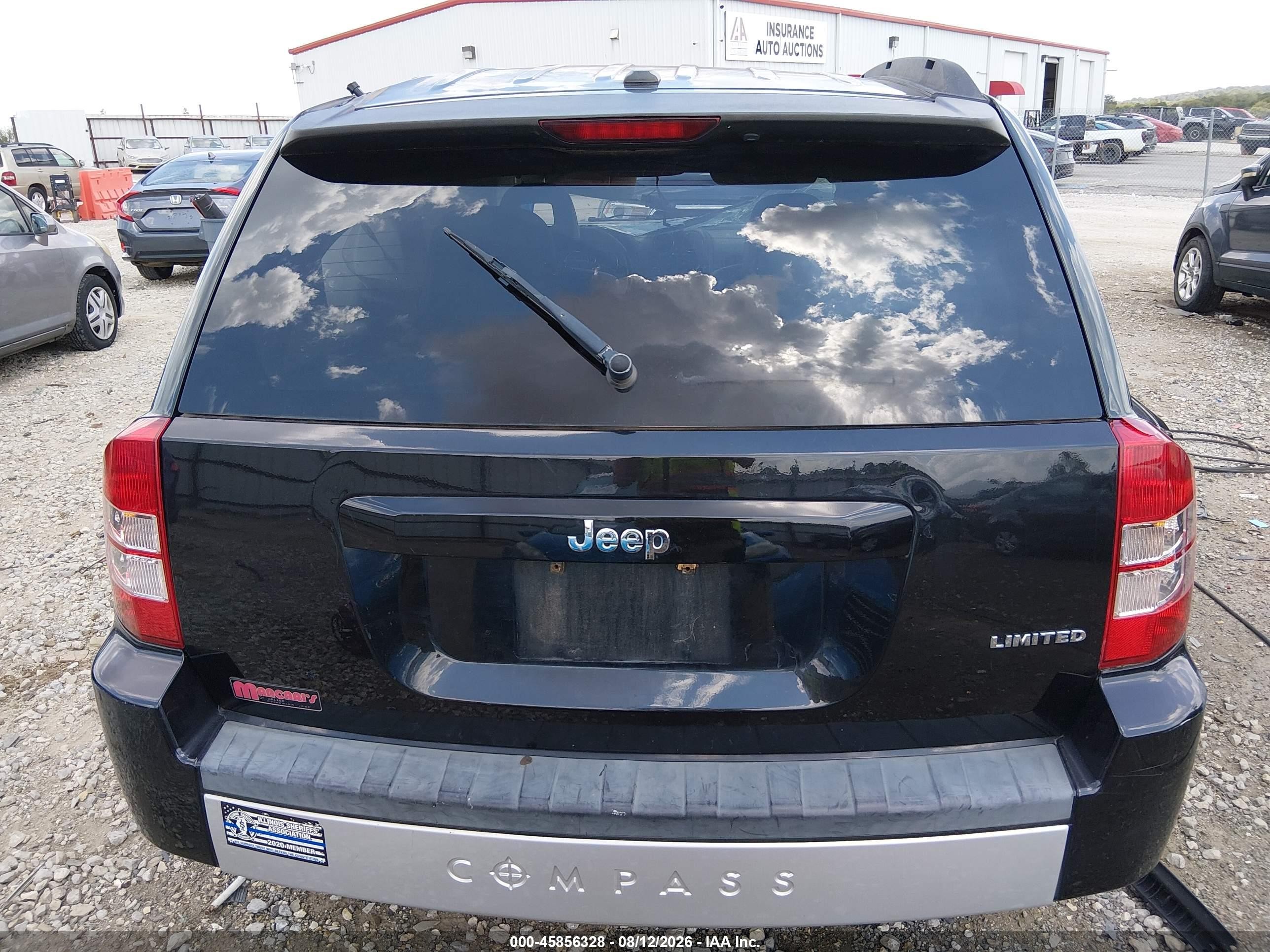 2009 Jeep Compass Limited Black vin: 1J4FT57B69D121718