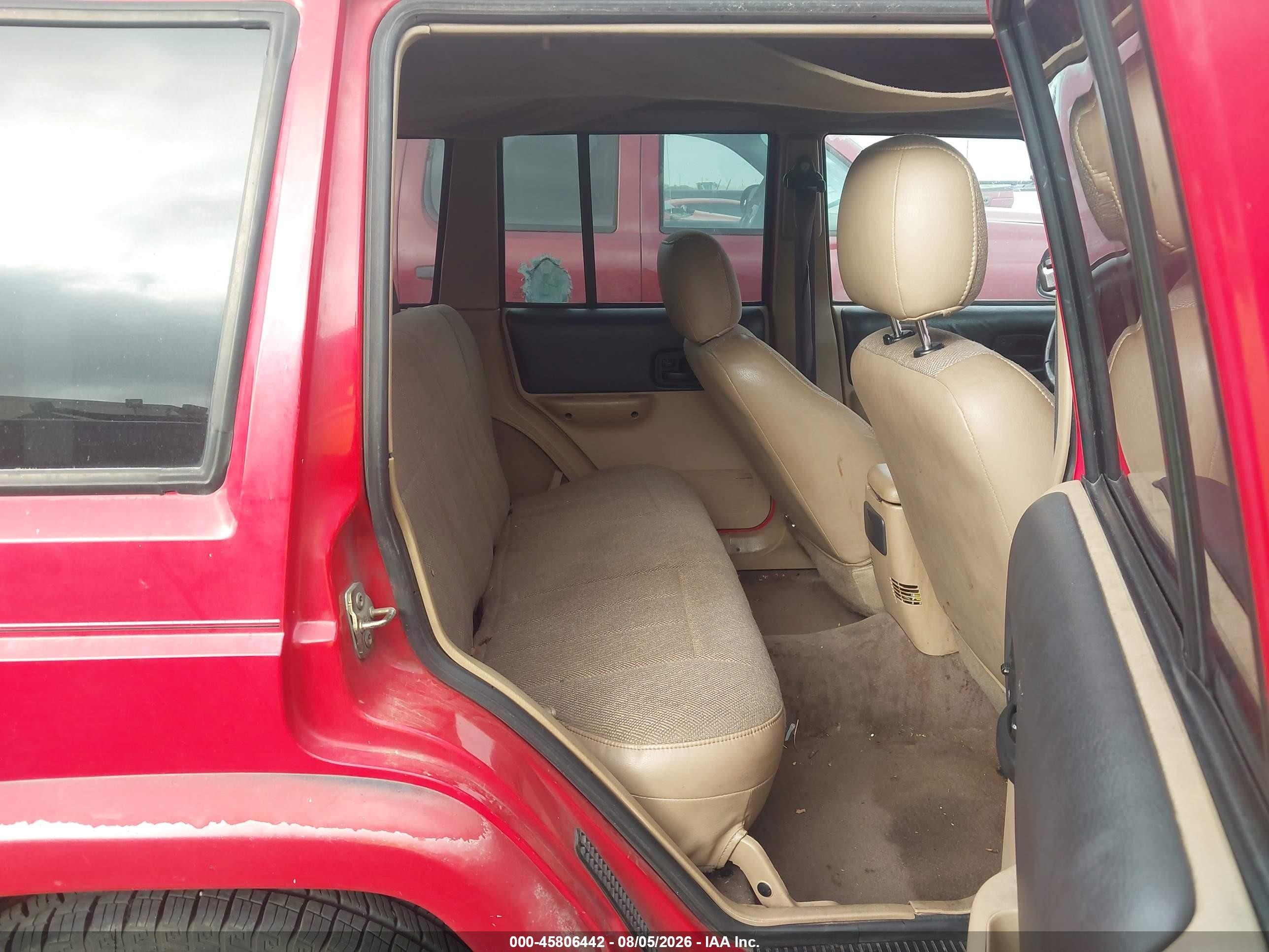 2000 Jeep Cherokee Classic Red vin: 1J4FT58S0YL113990
