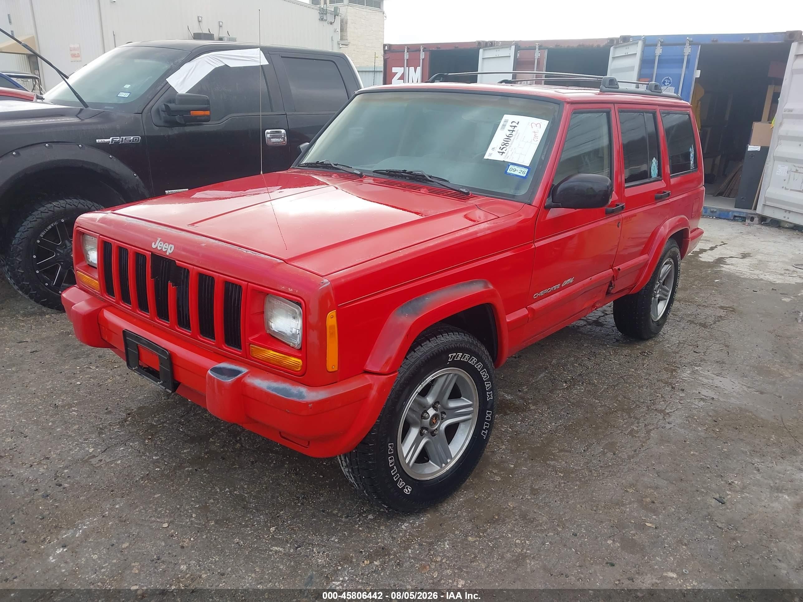 2000 Jeep Cherokee Classic Red vin: 1J4FT58S0YL113990