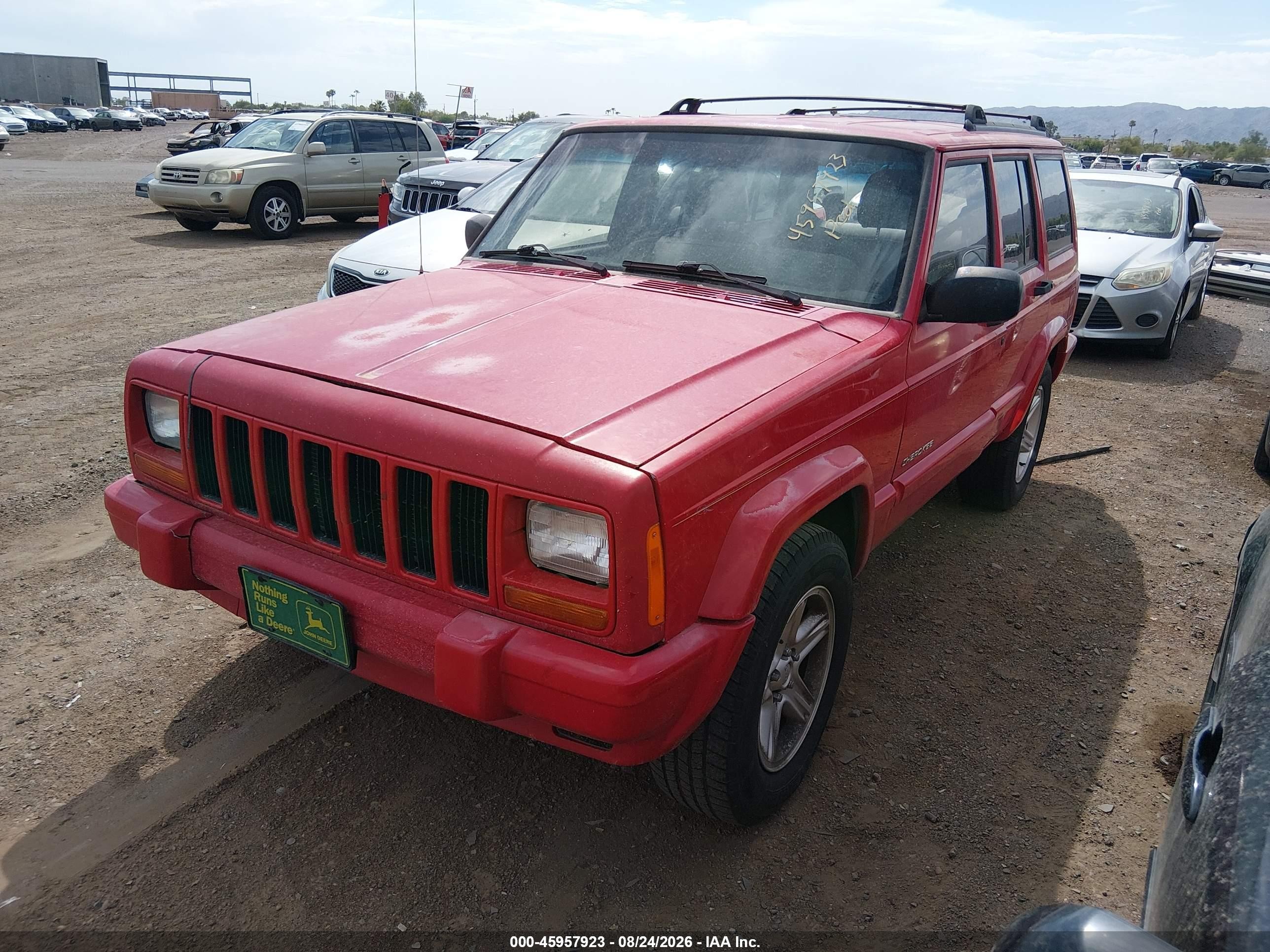 2001 Jeep Cherokee Limited Красный vin: 1J4FT58S11L623920