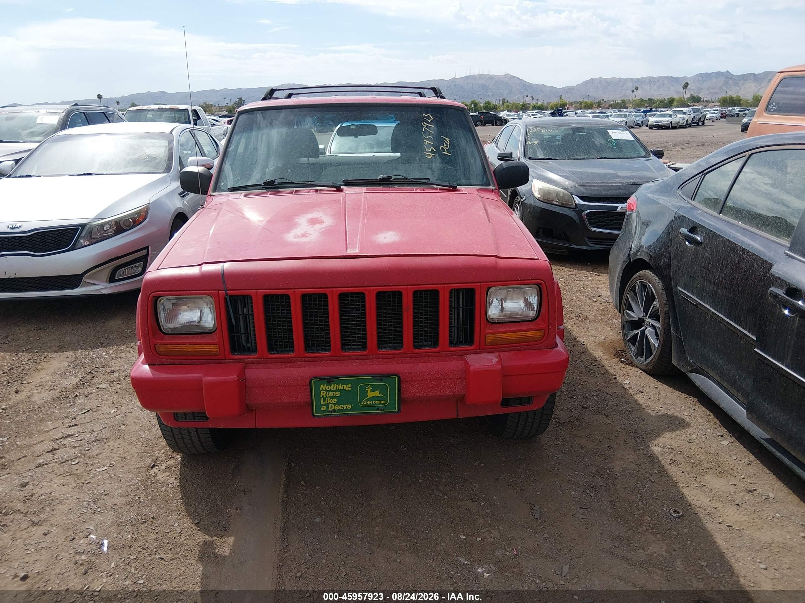 2001 Jeep Cherokee Limited Красный vin: 1J4FT58S11L623920