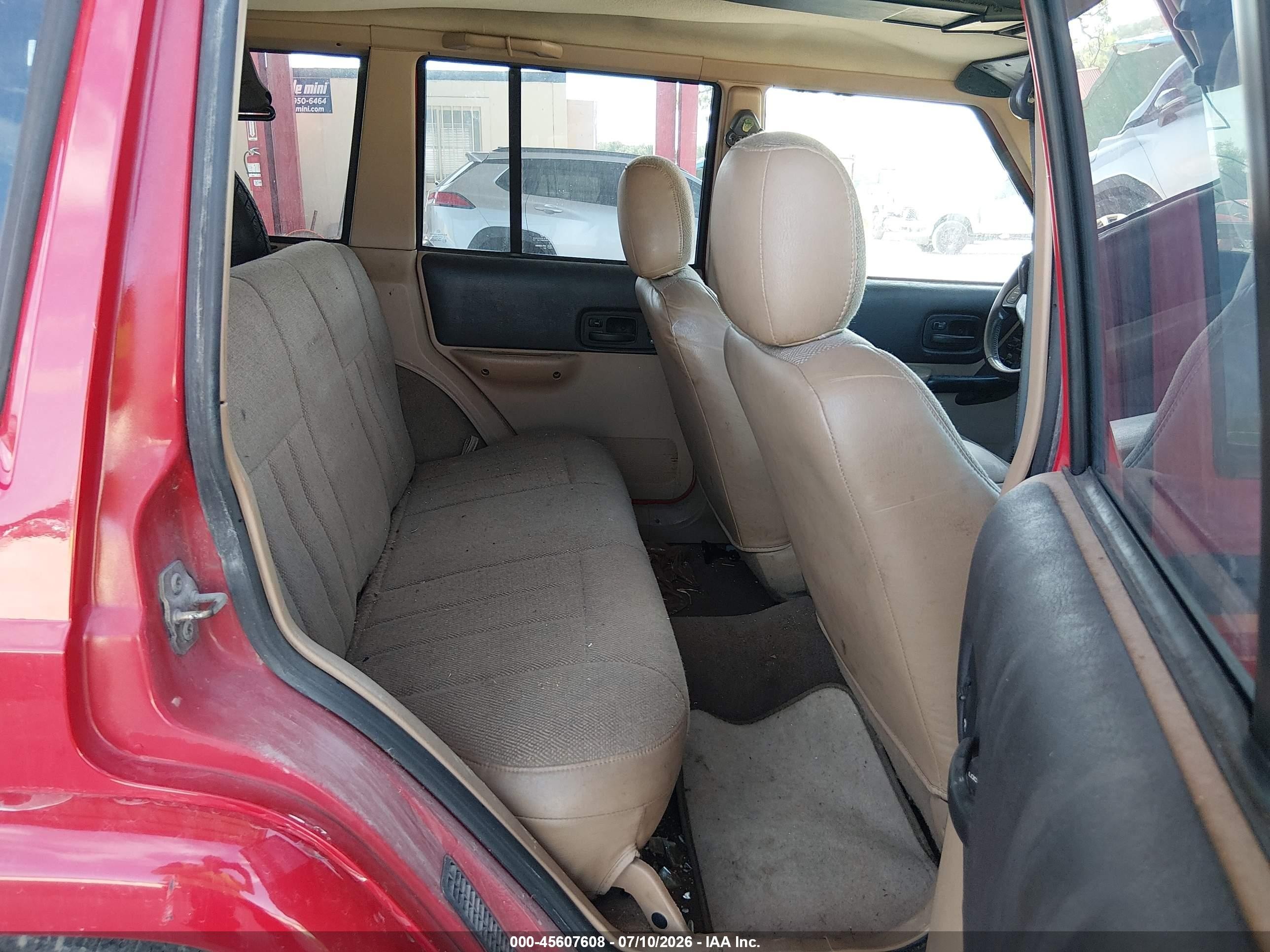 2001 Jeep Cherokee Limited Red vin: 1J4FT58S51L615593