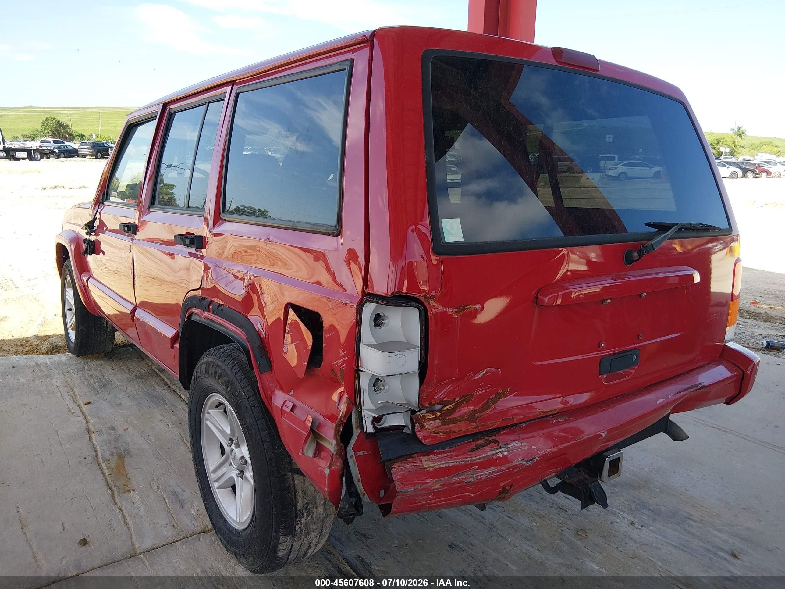 2001 Jeep Cherokee Limited Red vin: 1J4FT58S51L615593