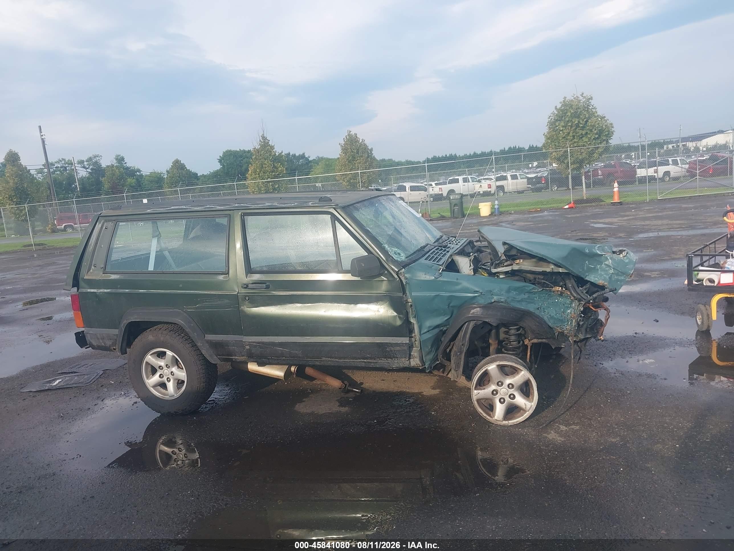 1996 Jeep Cherokee Sport Green vin: 1J4FT67S3TL323239