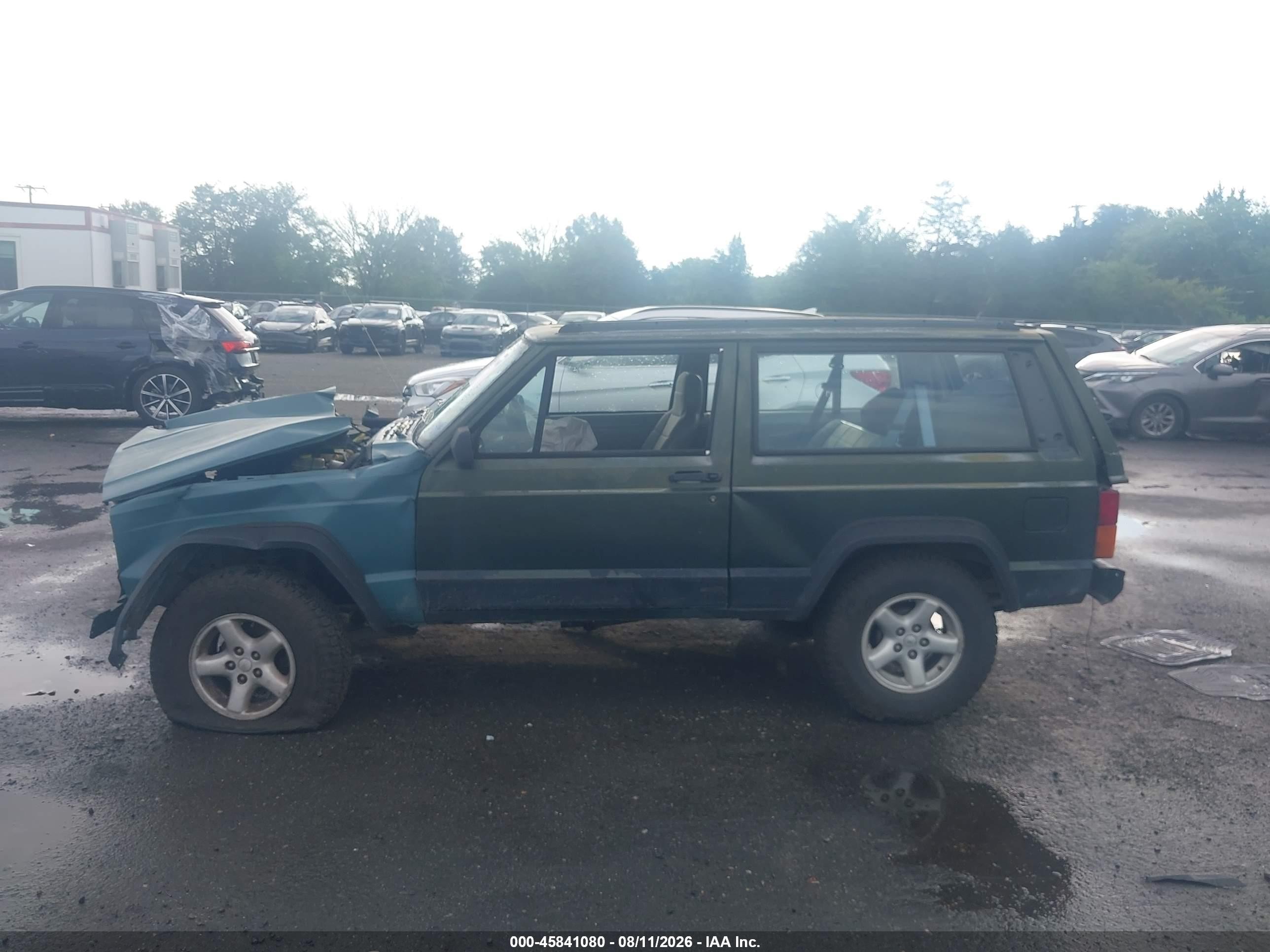 1996 Jeep Cherokee Sport Green vin: 1J4FT67S3TL323239