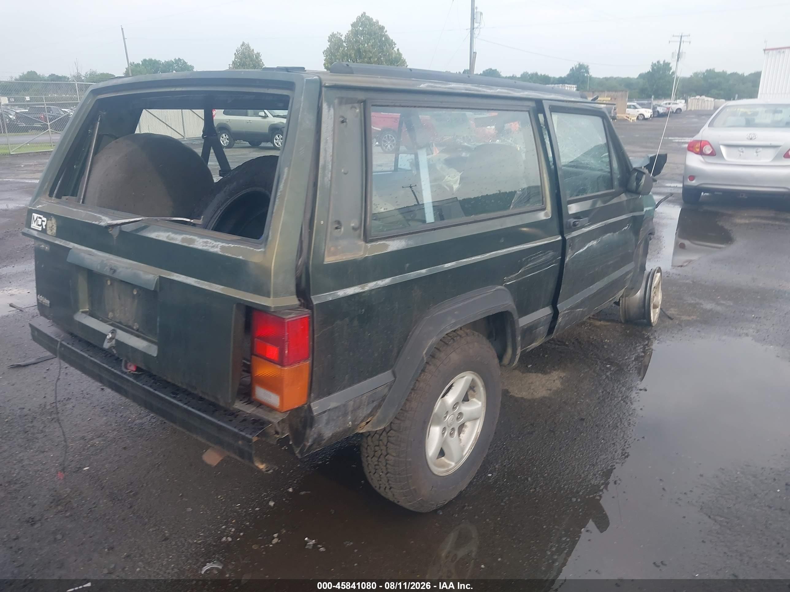 1996 Jeep Cherokee Sport Green vin: 1J4FT67S3TL323239