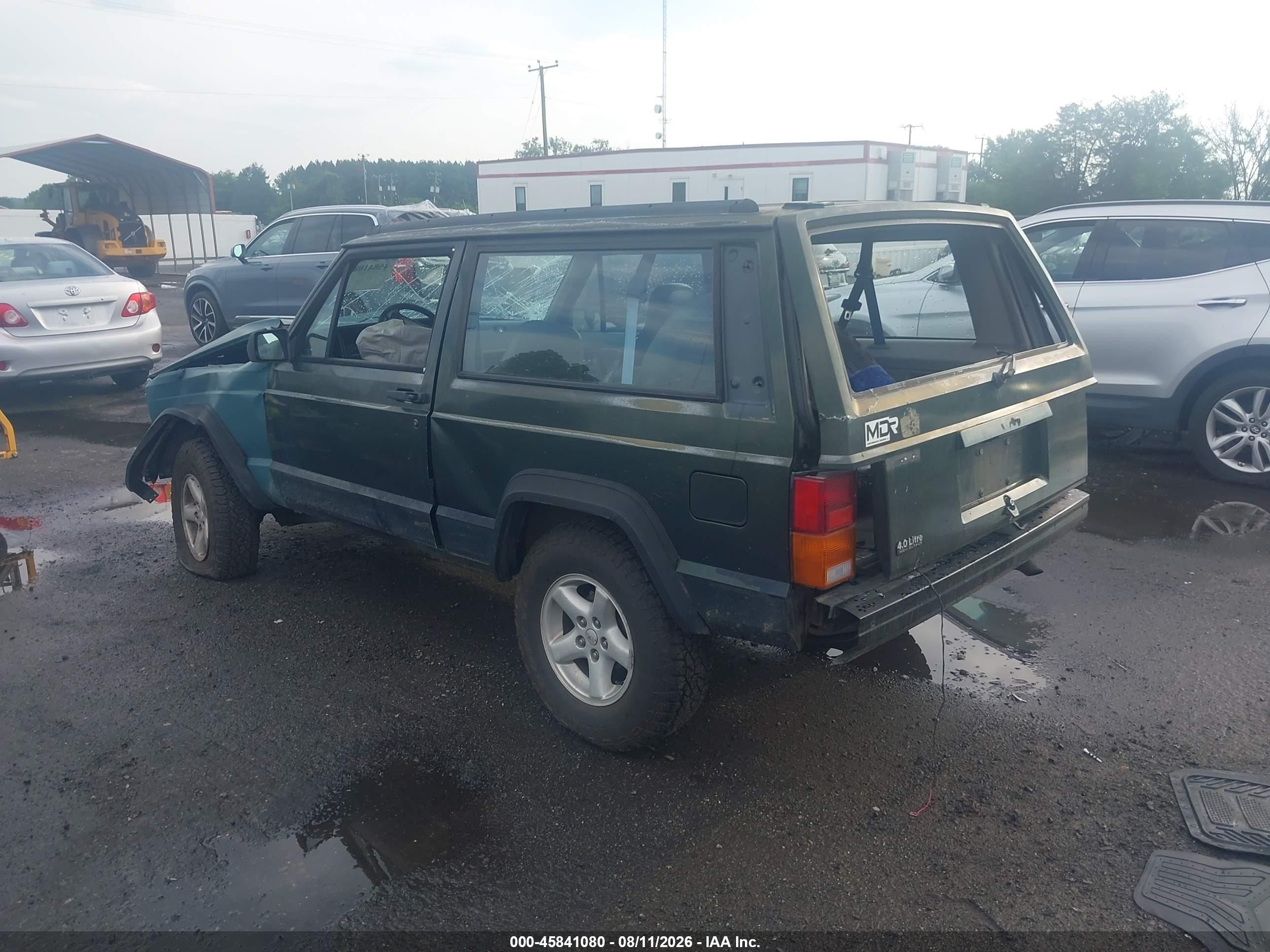1996 Jeep Cherokee Sport Green vin: 1J4FT67S3TL323239