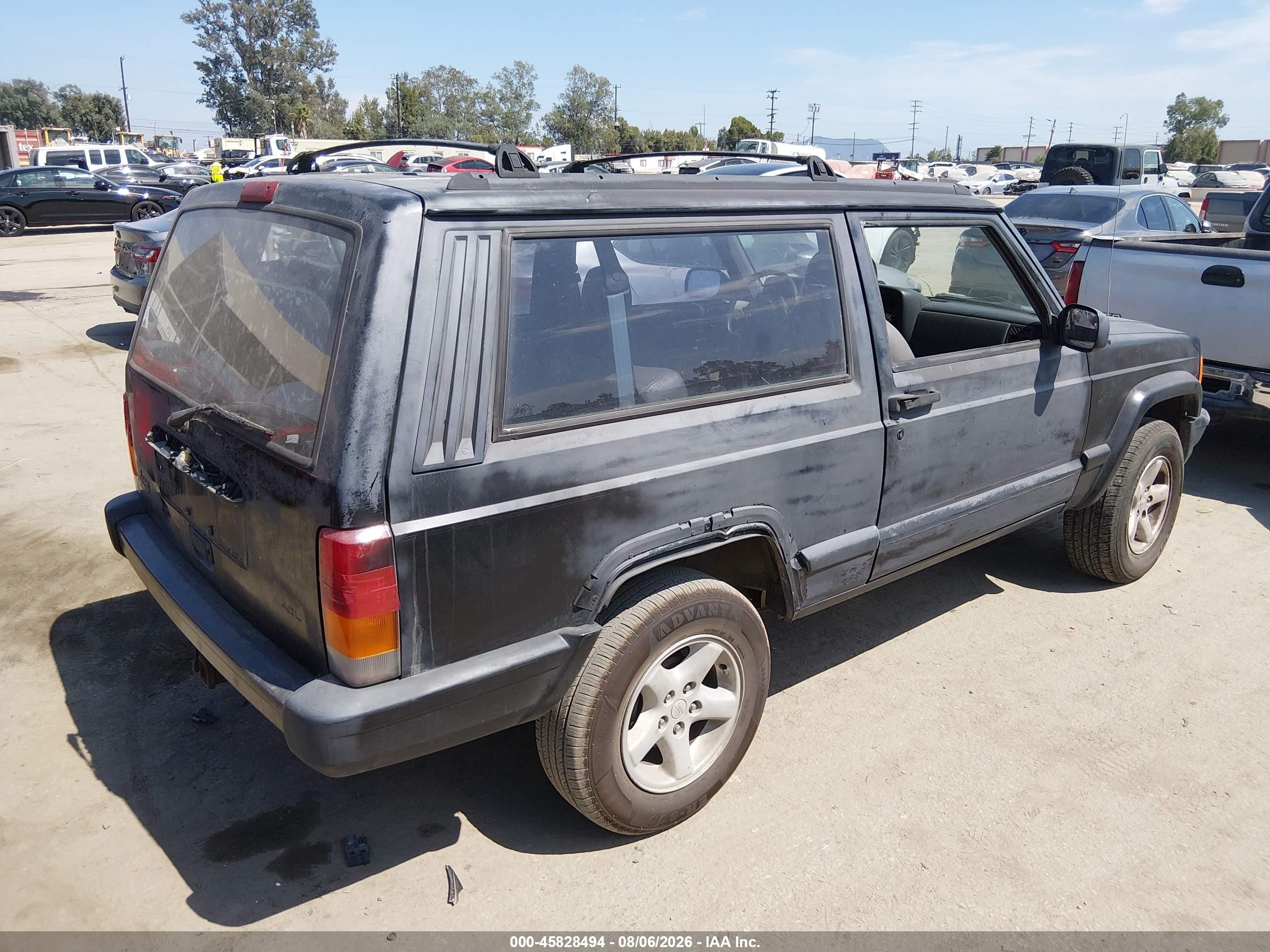 1998 Jeep Cherokee Sport Black vin: 1J4FT67S8WL236781