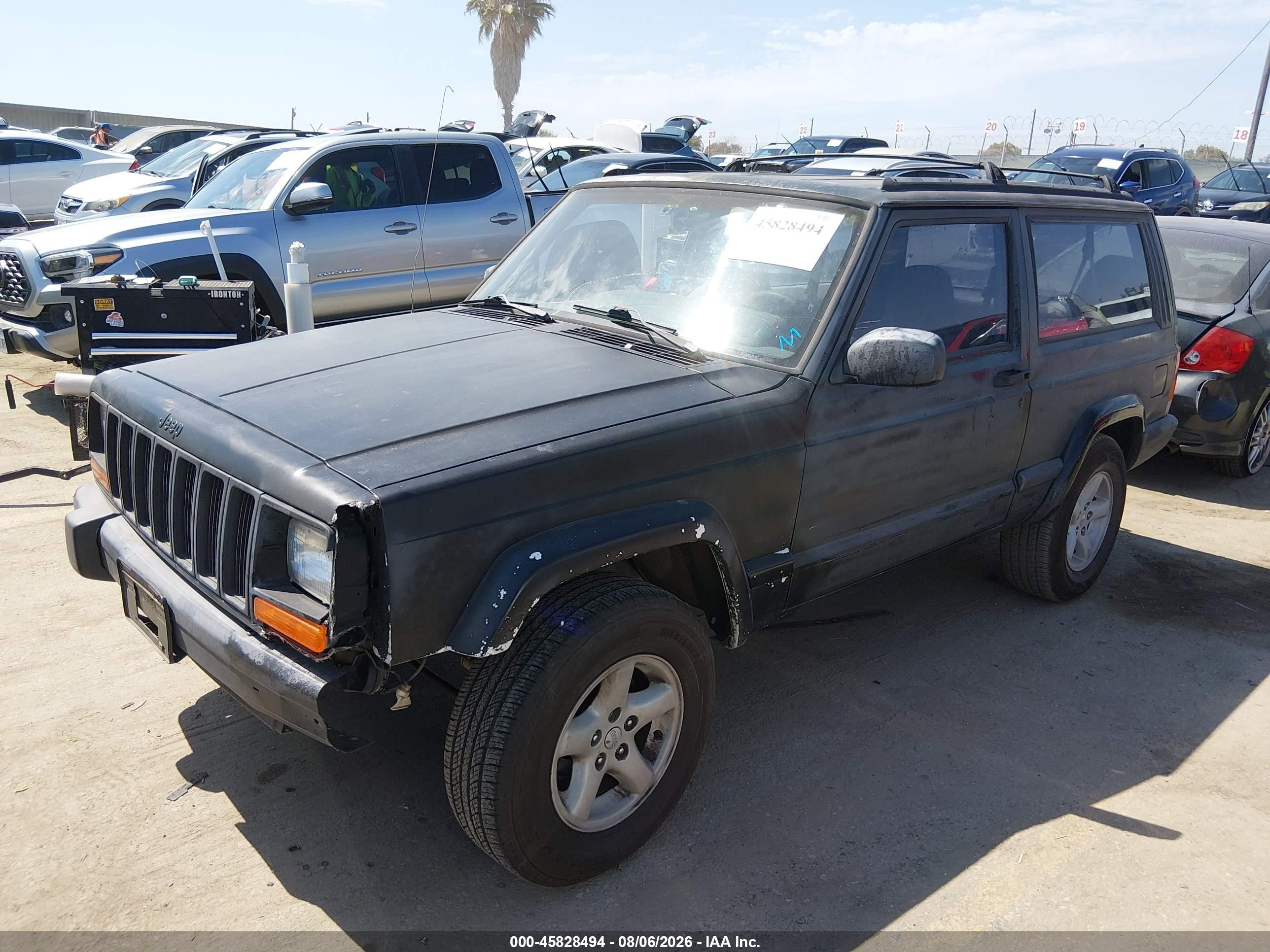 1998 Jeep Cherokee Sport Black vin: 1J4FT67S8WL236781