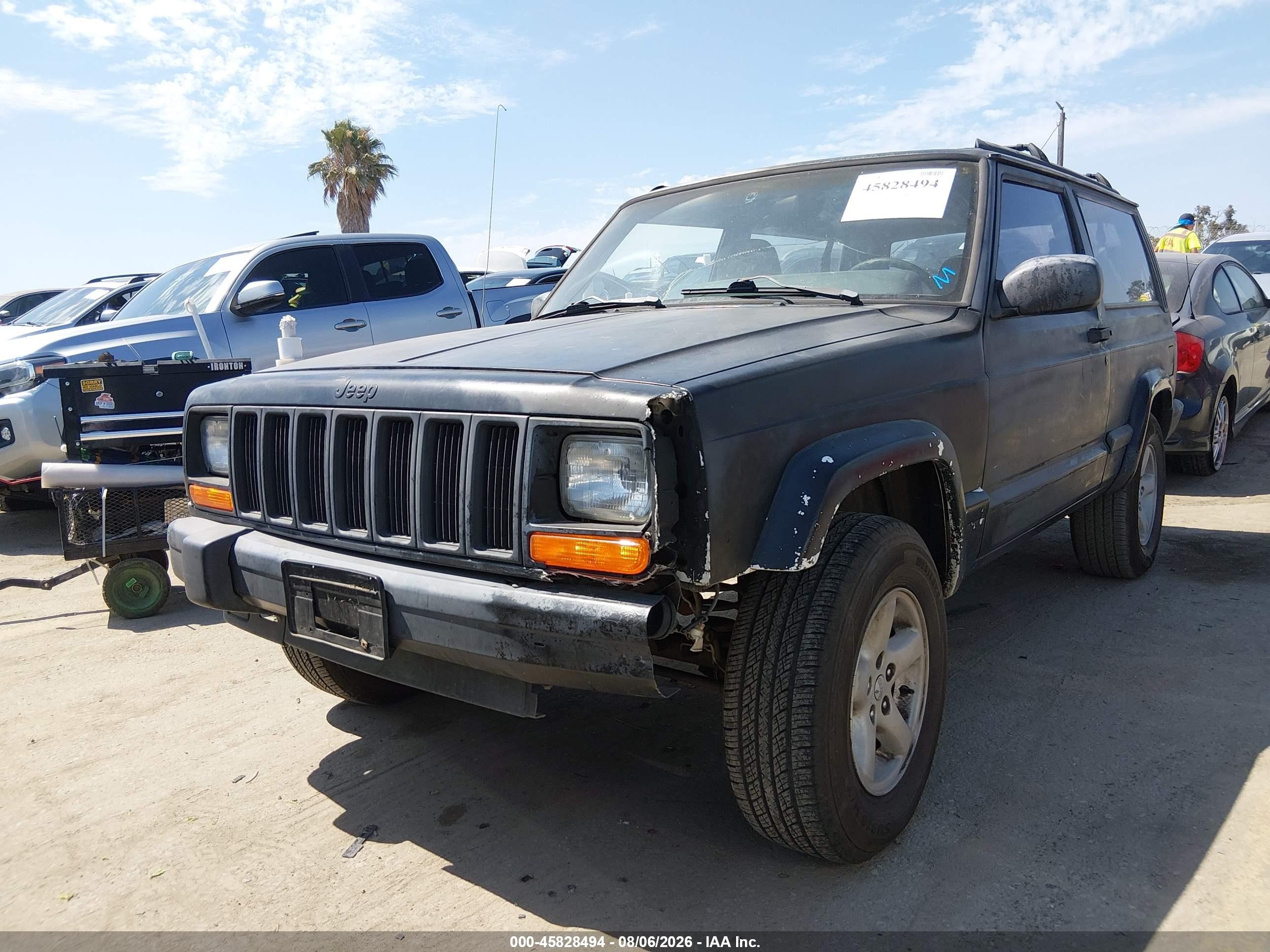 1998 Jeep Cherokee Sport Black vin: 1J4FT67S8WL236781