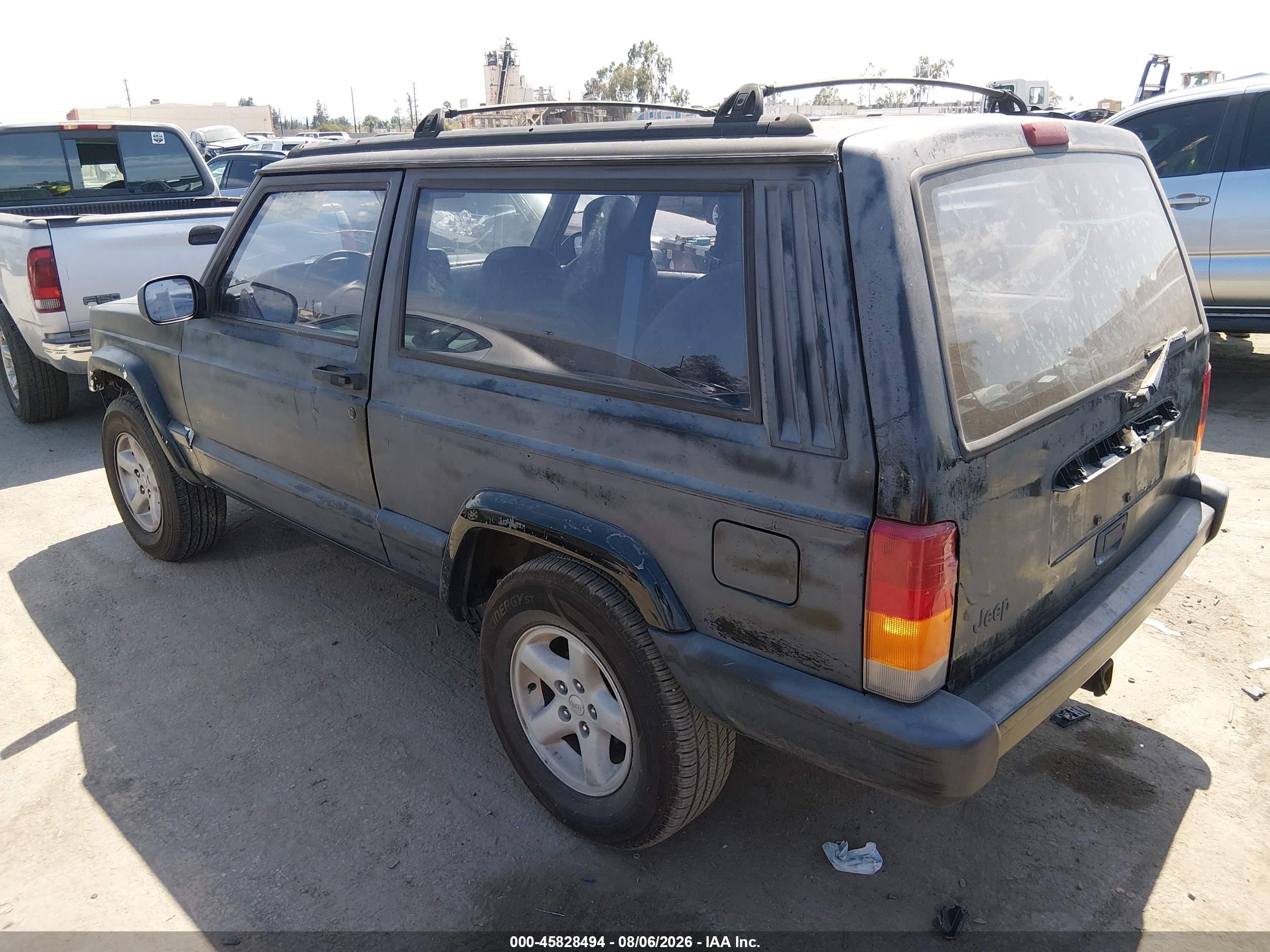 1998 Jeep Cherokee Sport Black vin: 1J4FT67S8WL236781