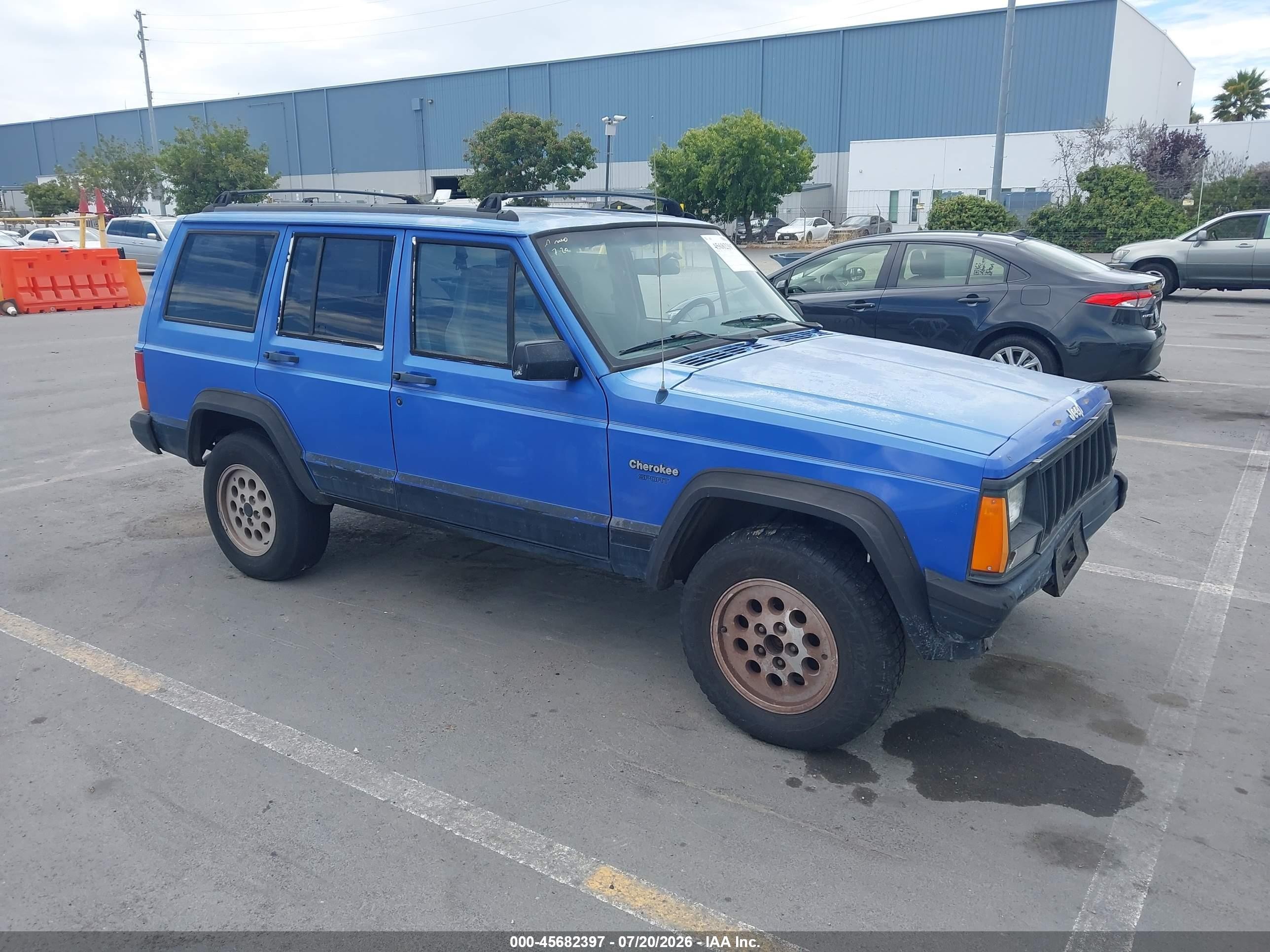 1996 Jeep Cherokee Sport/classic Blue vin: 1J4FT68S0TL329174