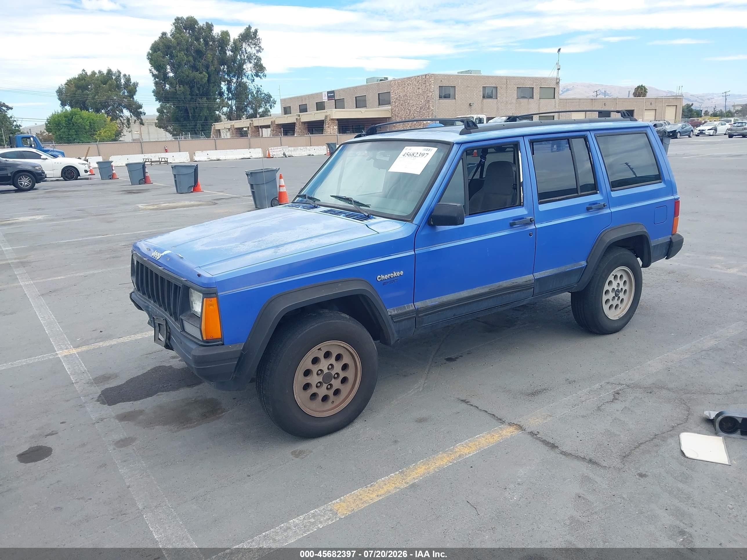1996 Jeep Cherokee Sport/classic Blue vin: 1J4FT68S0TL329174