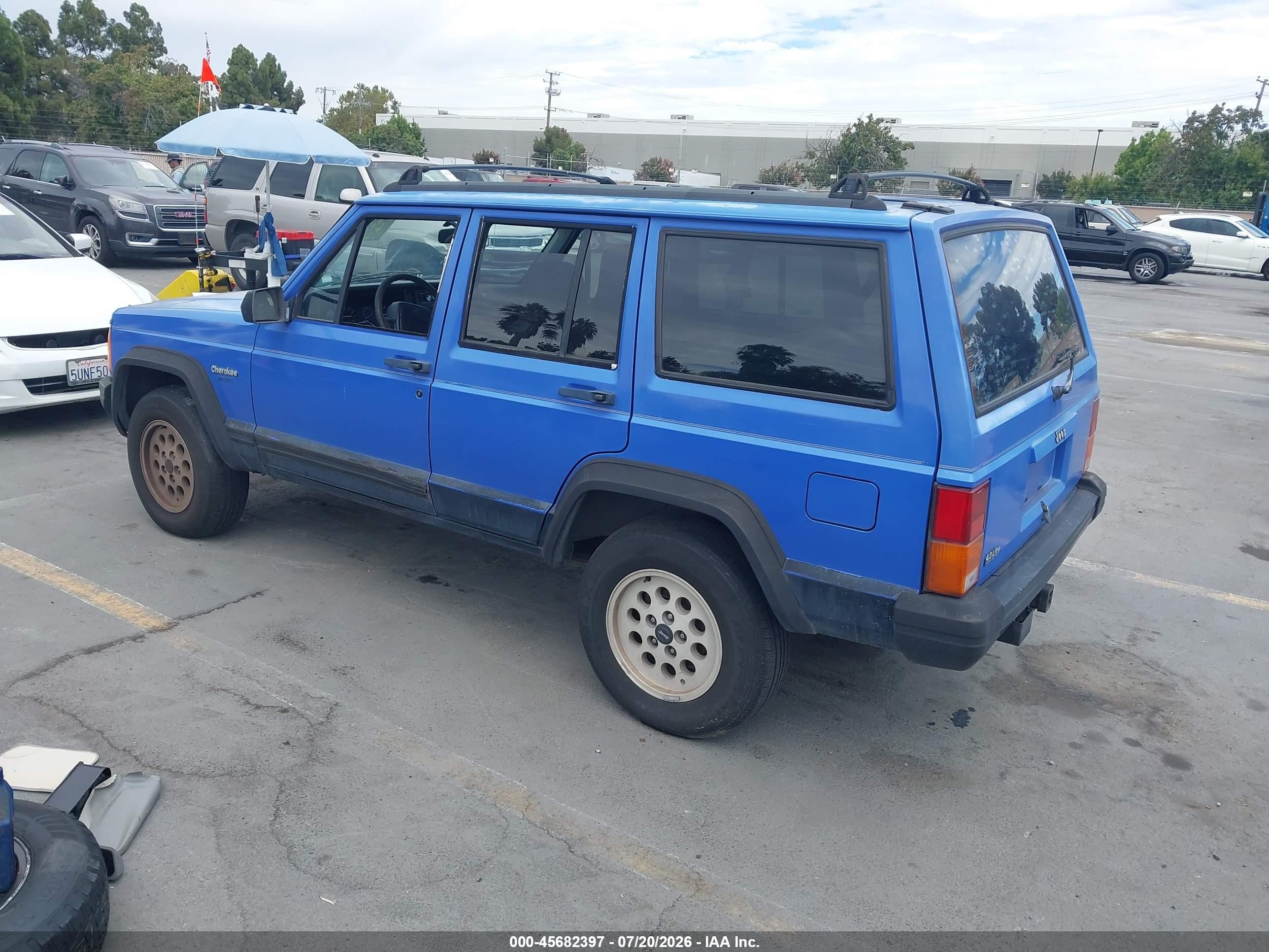 1996 Jeep Cherokee Sport/classic Blue vin: 1J4FT68S0TL329174