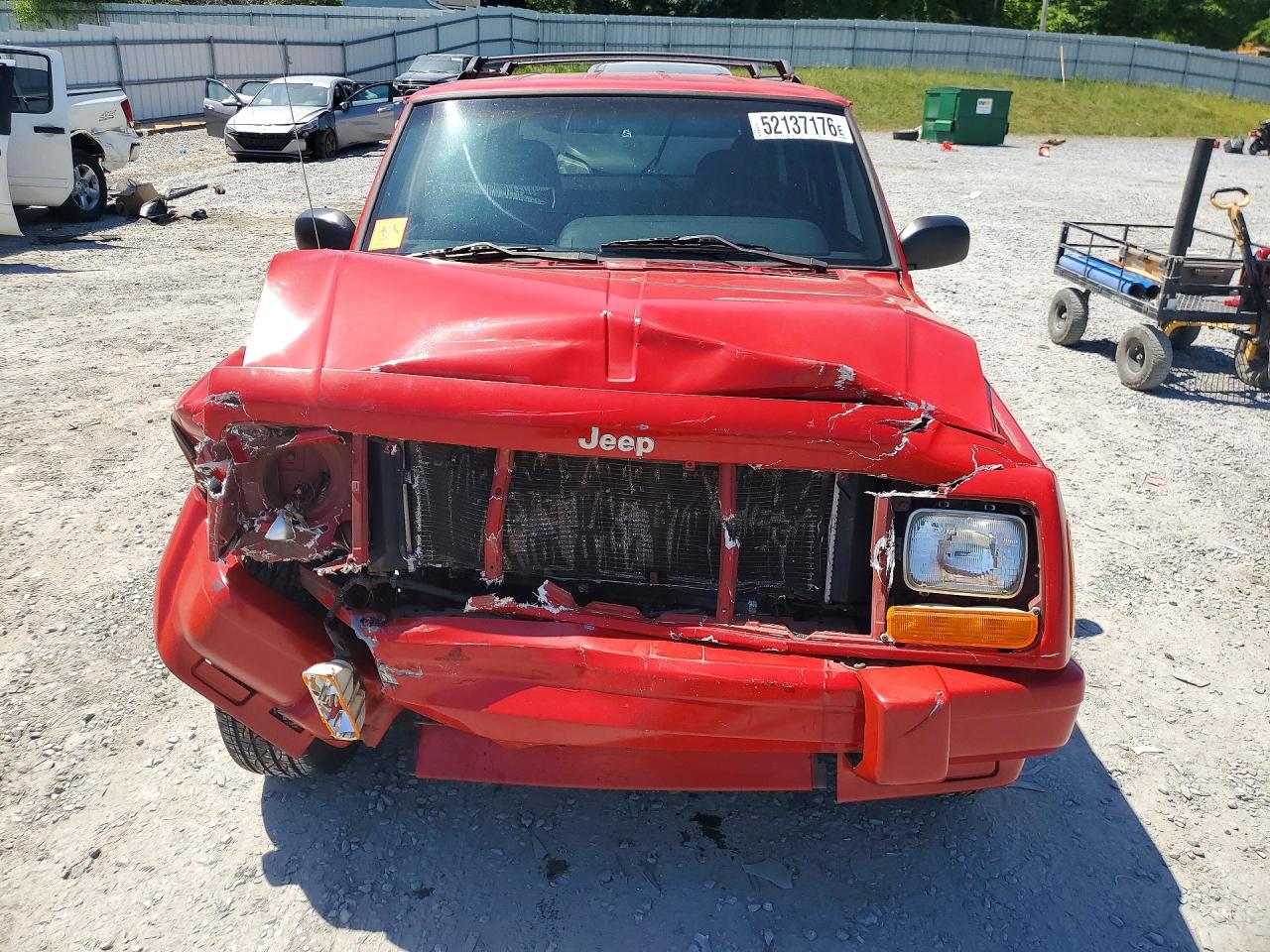 1999 Jeep Cherokee Sport Red vin: 1J4FT68S0XL596241