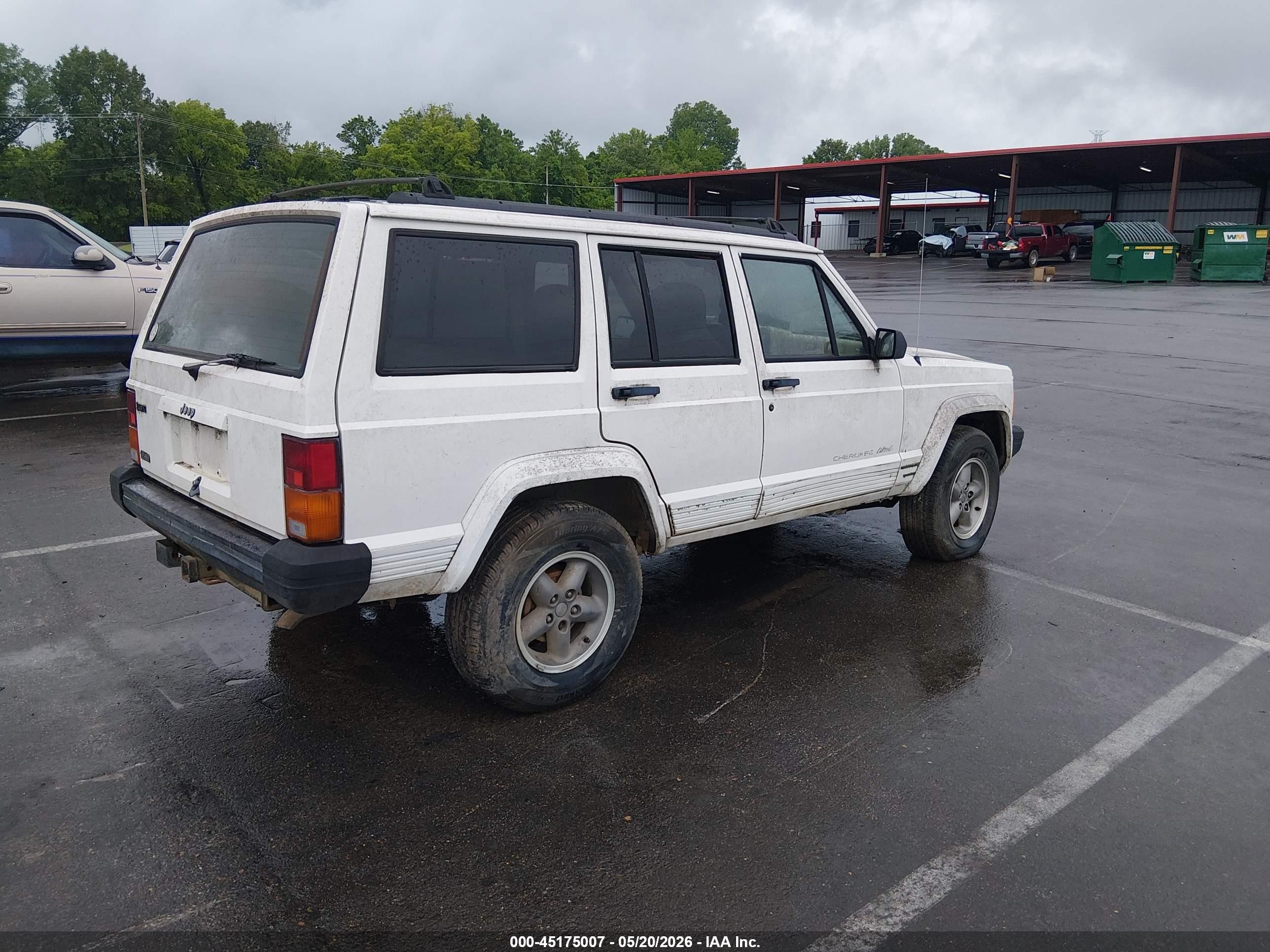 1996 Jeep Cherokee Sport/classic White vin: 1J4FT68S1TL323268