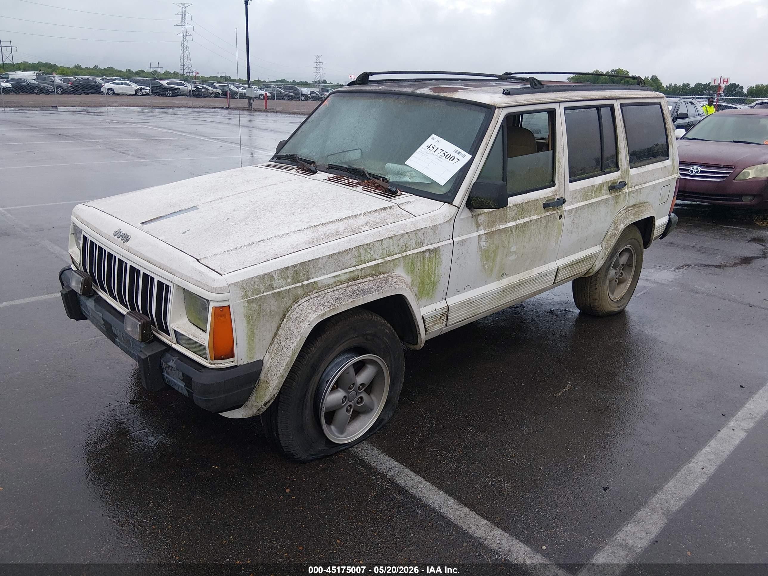 1996 Jeep Cherokee Sport/classic White vin: 1J4FT68S1TL323268