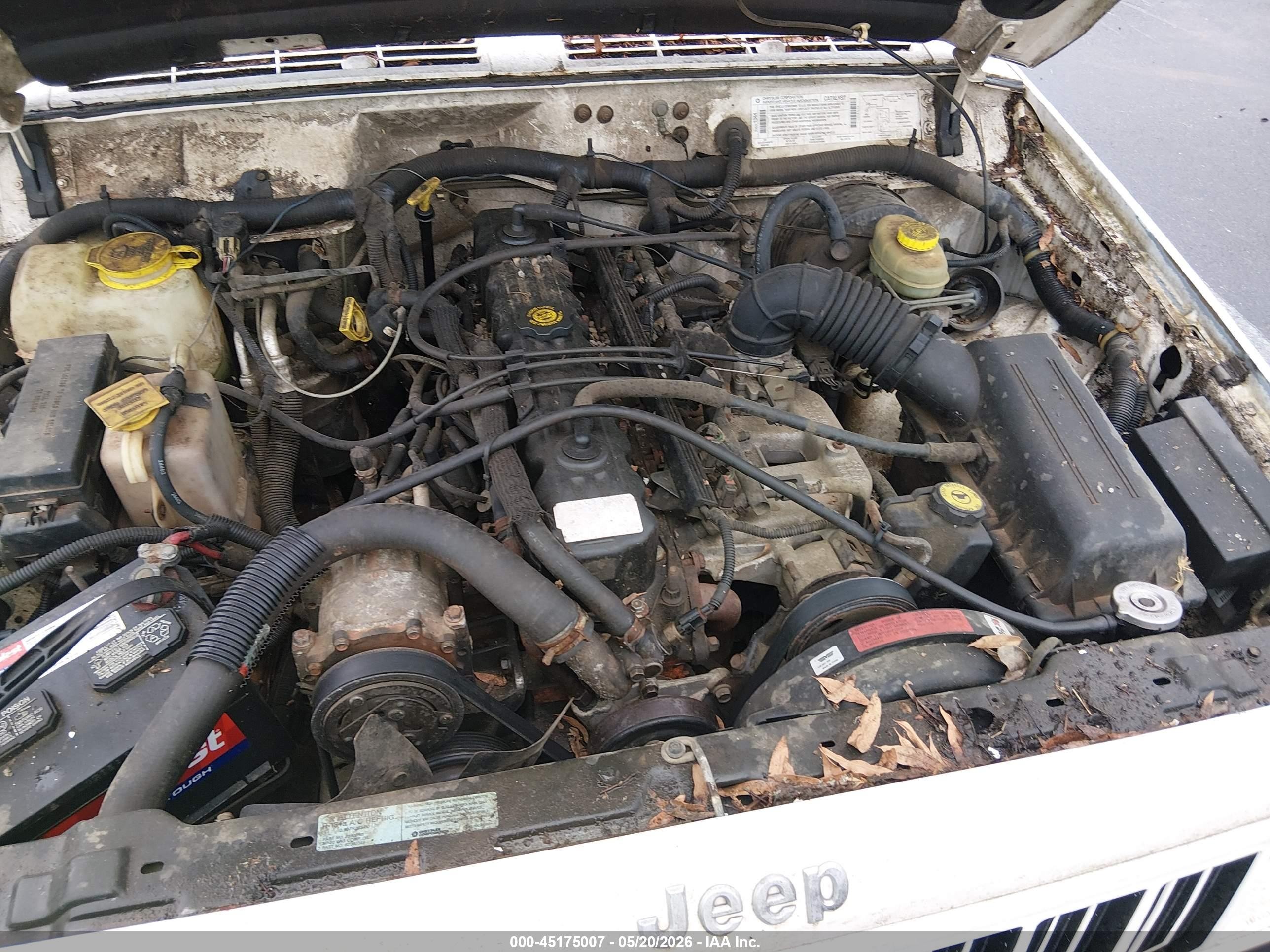 1996 Jeep Cherokee Sport/classic White vin: 1J4FT68S1TL323268