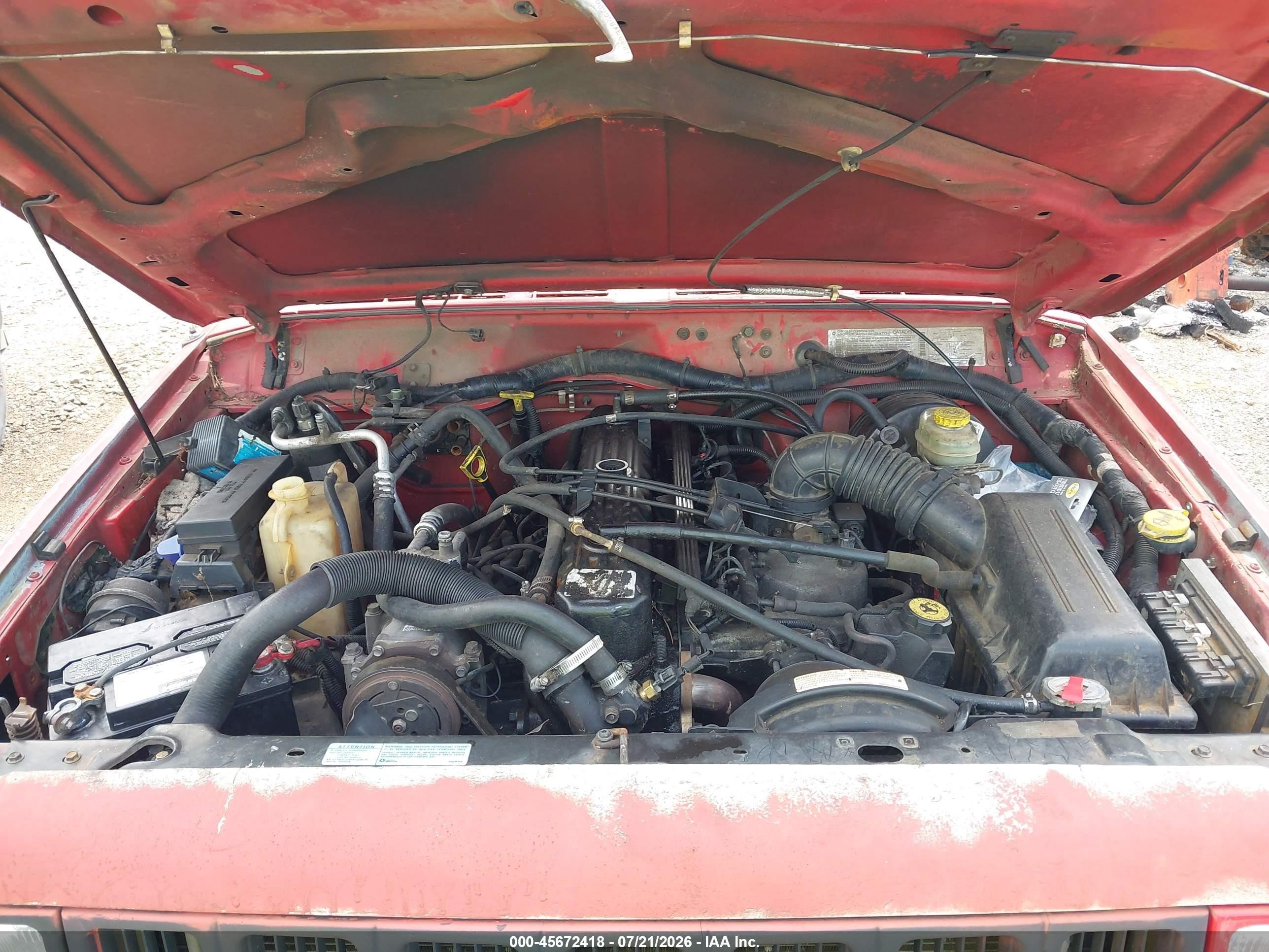 1999 Jeep Cherokee Classic/sport Red vin: 1J4FT68S4XL667084