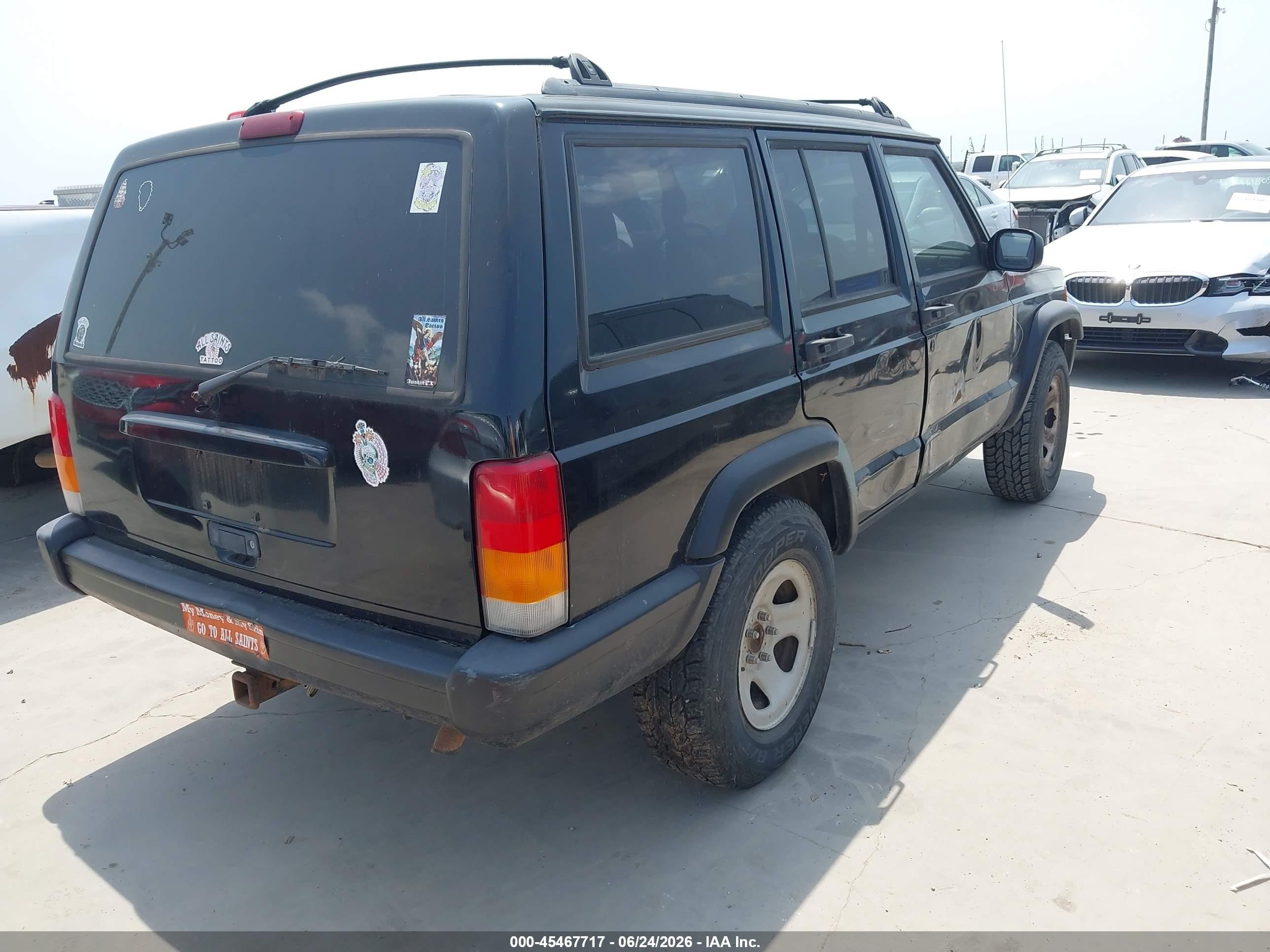 1998 Jeep Cherokee Classic/sport Black vin: 1J4FT68S6WL209058