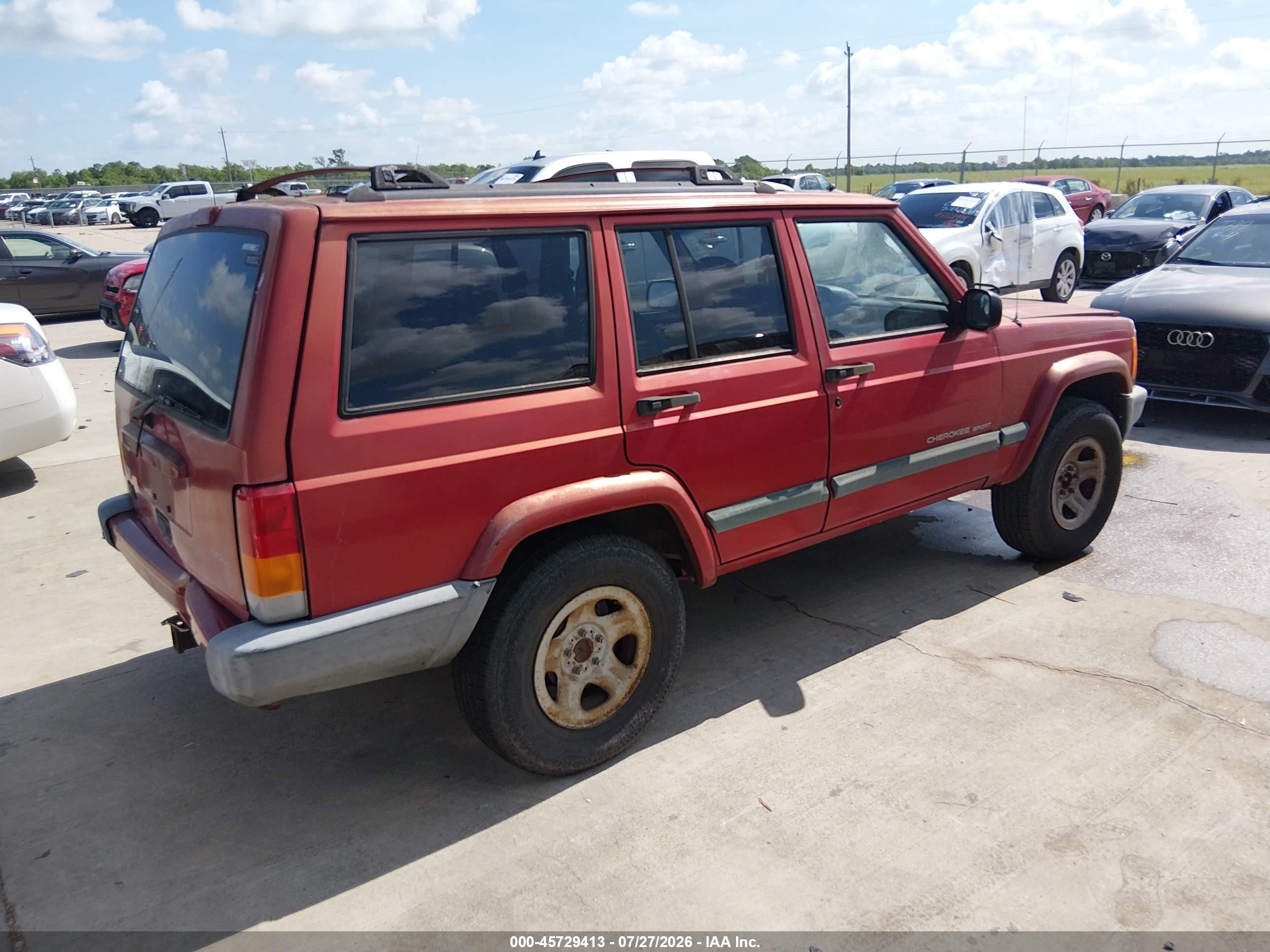 1999 Jeep Cherokee Classic/sport Red vin: 1J4FT68S6XL625807