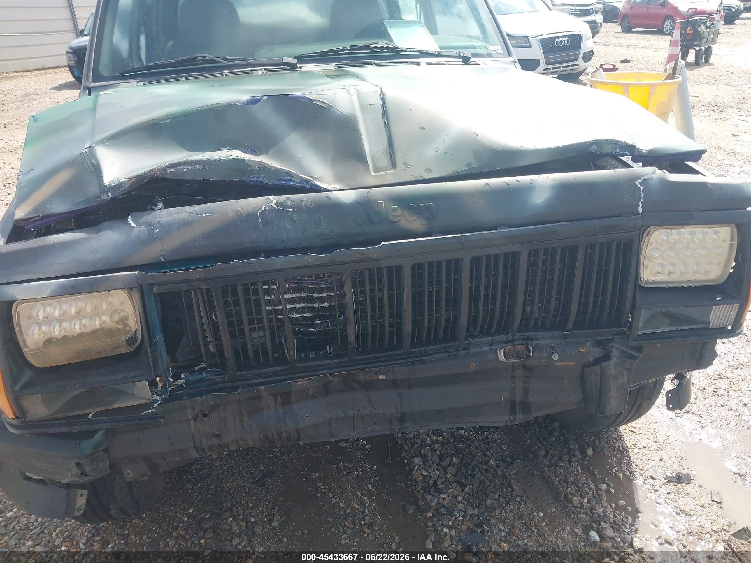 1996 Jeep Cherokee Sport/classic Green vin: 1J4FT68S7TL323307