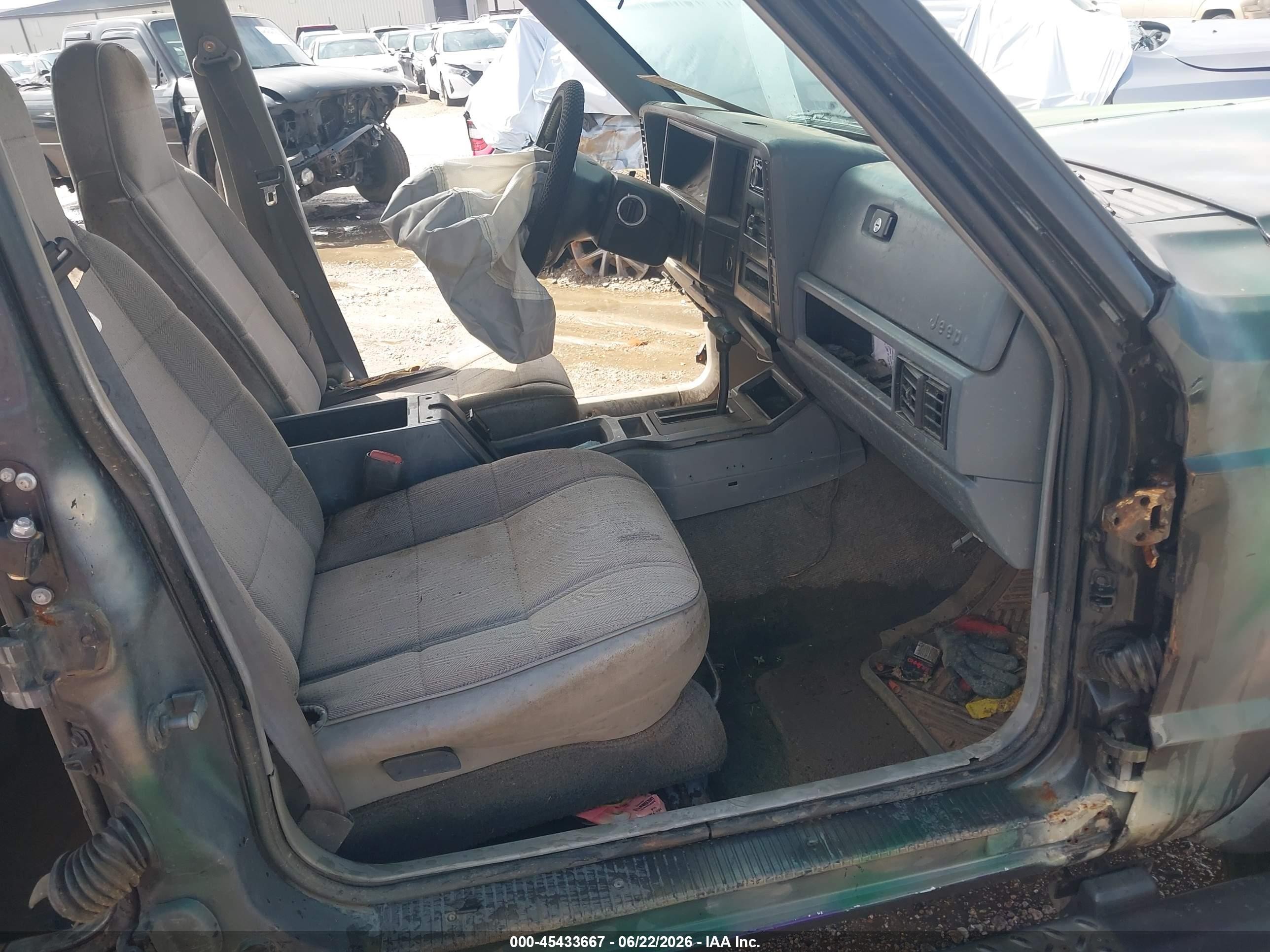 1996 Jeep Cherokee Sport/classic Green vin: 1J4FT68S7TL323307