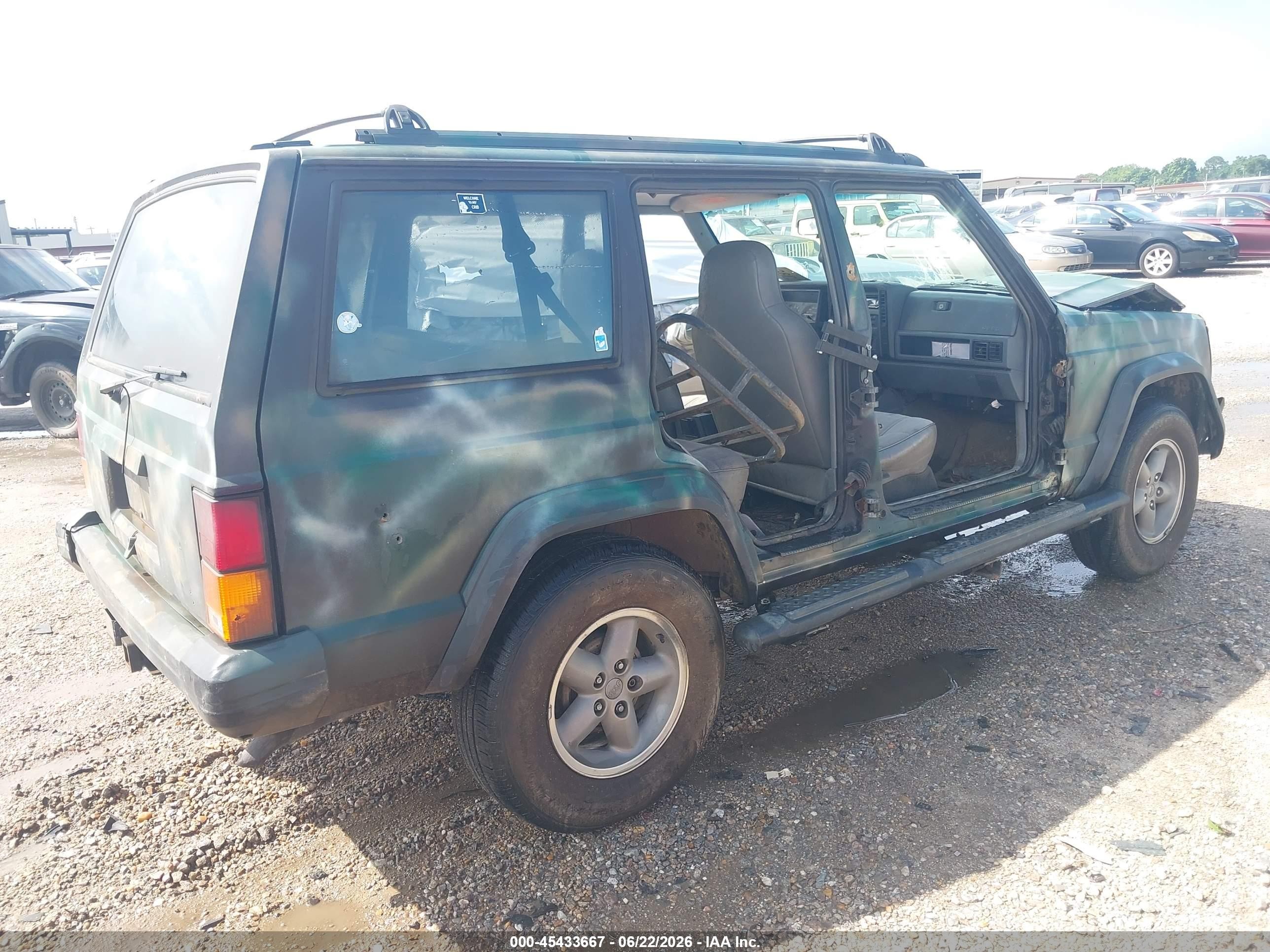 1996 Jeep Cherokee Sport/classic Green vin: 1J4FT68S7TL323307