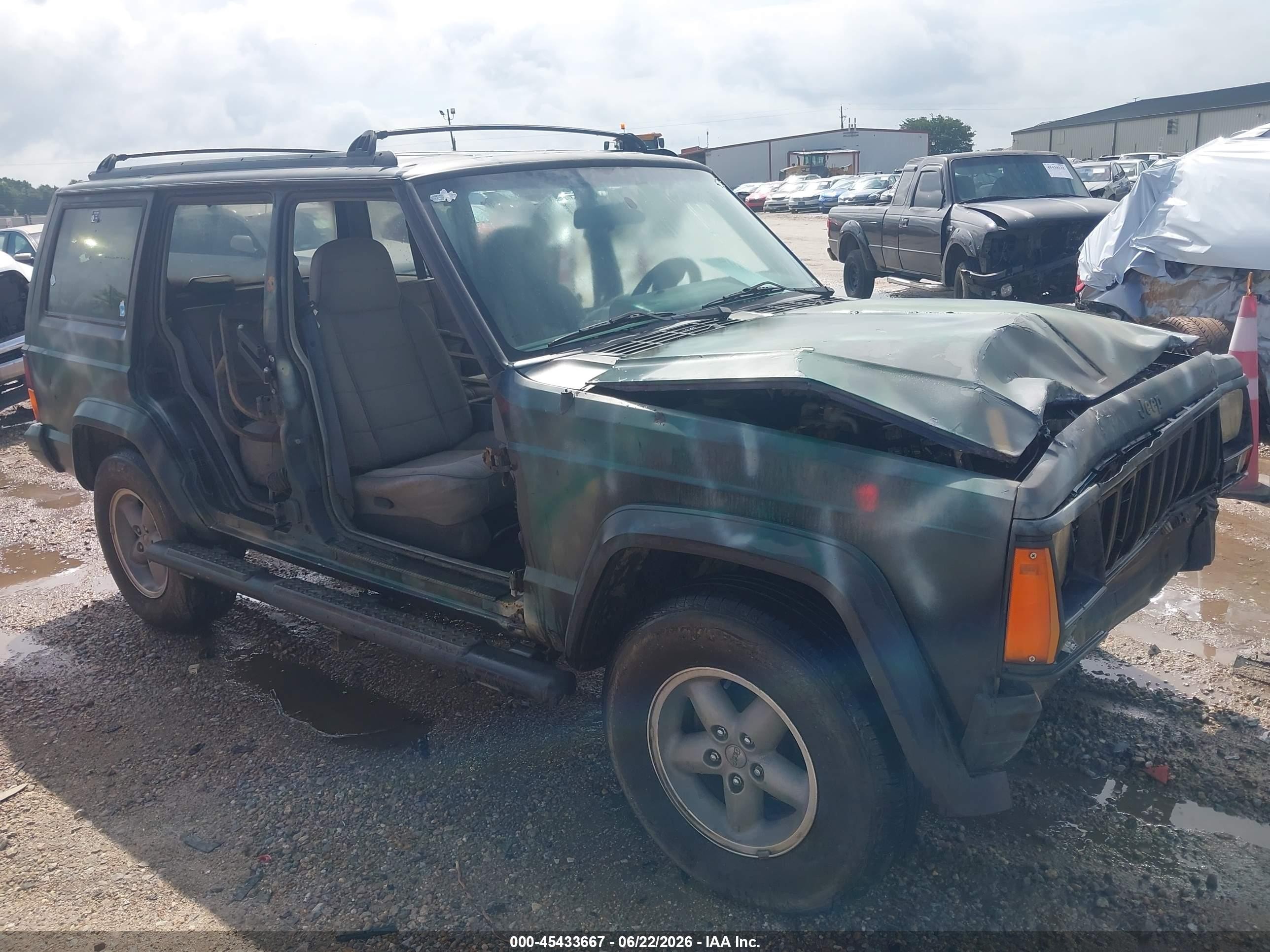 1996 Jeep Cherokee Sport/classic Green vin: 1J4FT68S7TL323307