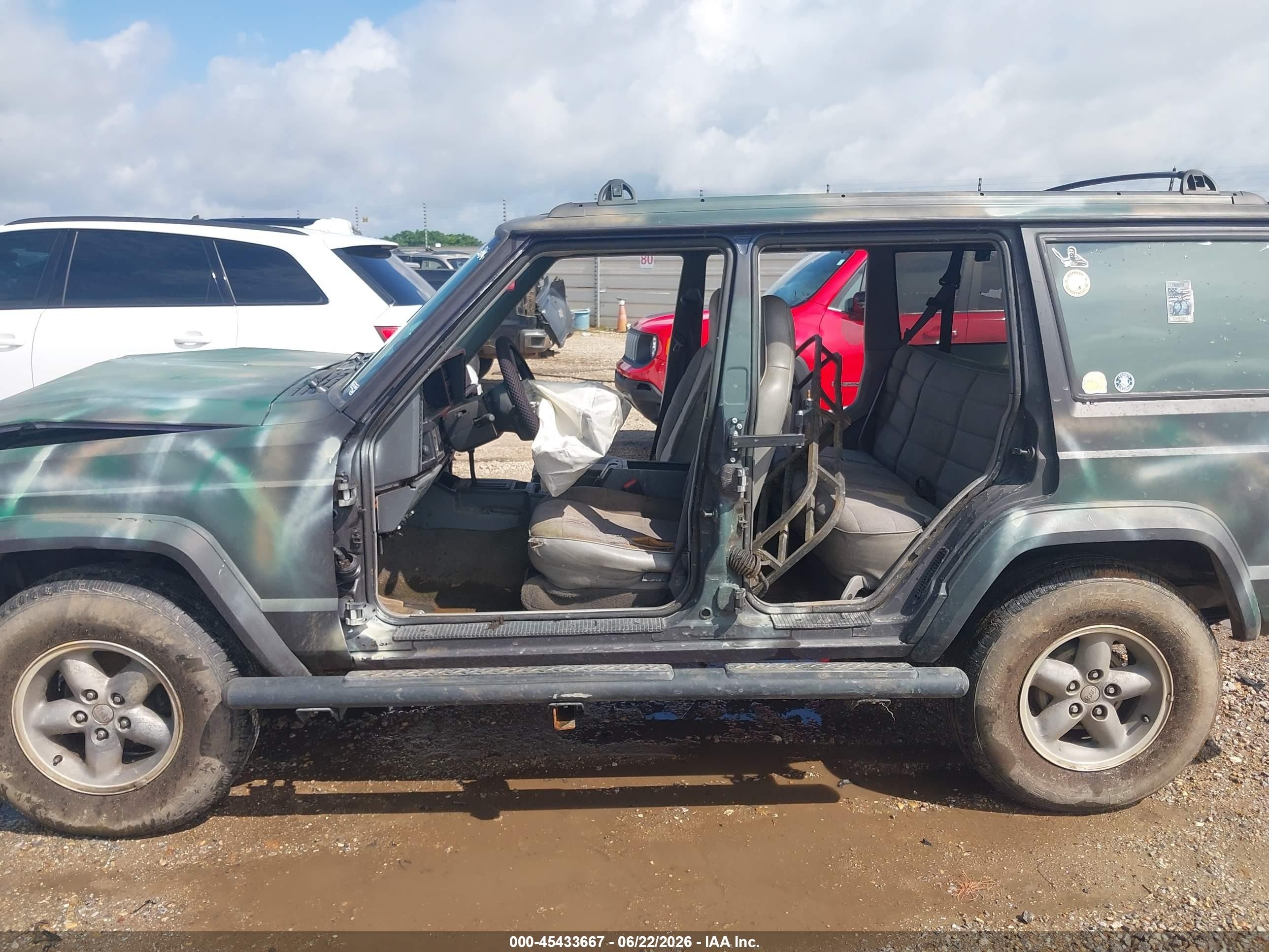 1996 Jeep Cherokee Sport/classic Green vin: 1J4FT68S7TL323307