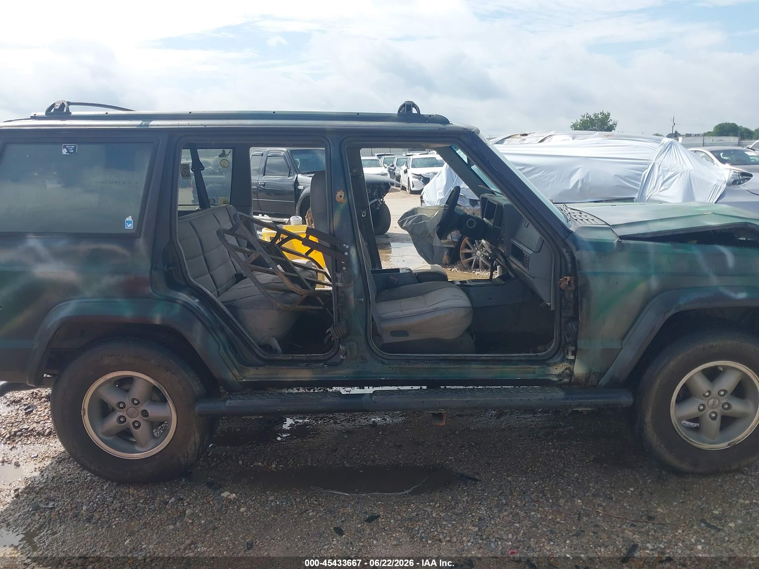 1996 Jeep Cherokee Sport/classic Green vin: 1J4FT68S7TL323307