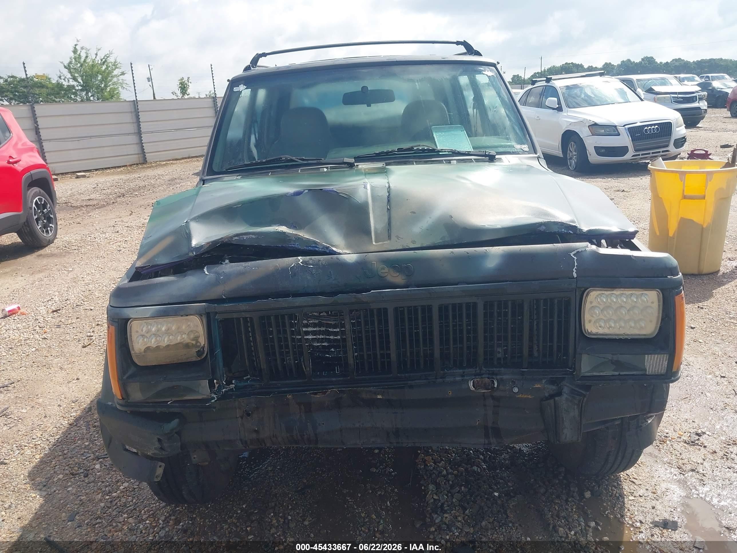 1996 Jeep Cherokee Sport/classic Green vin: 1J4FT68S7TL323307