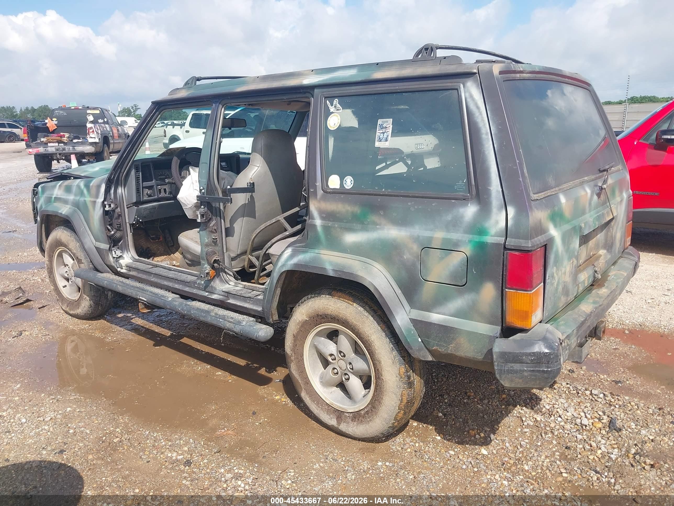 1996 Jeep Cherokee Sport/classic Green vin: 1J4FT68S7TL323307