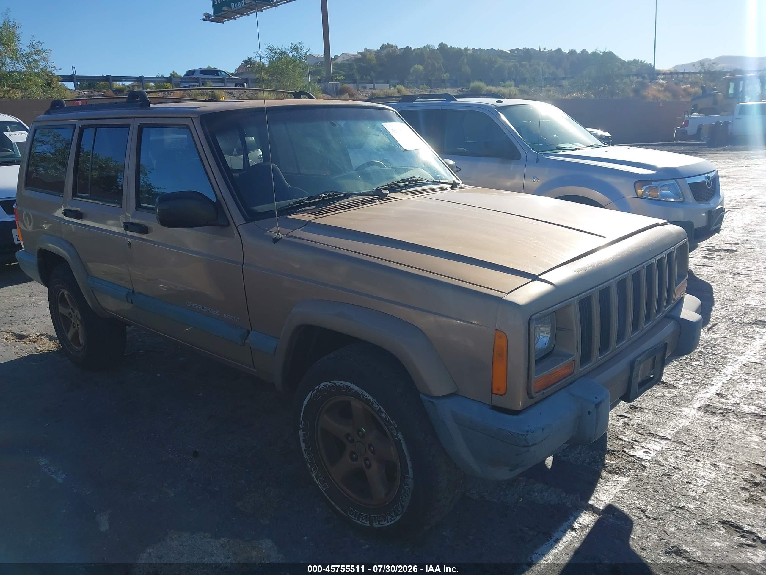 1999 Jeep Cherokee Classic/sport Beige vin: 1J4FT68S7XL553158
